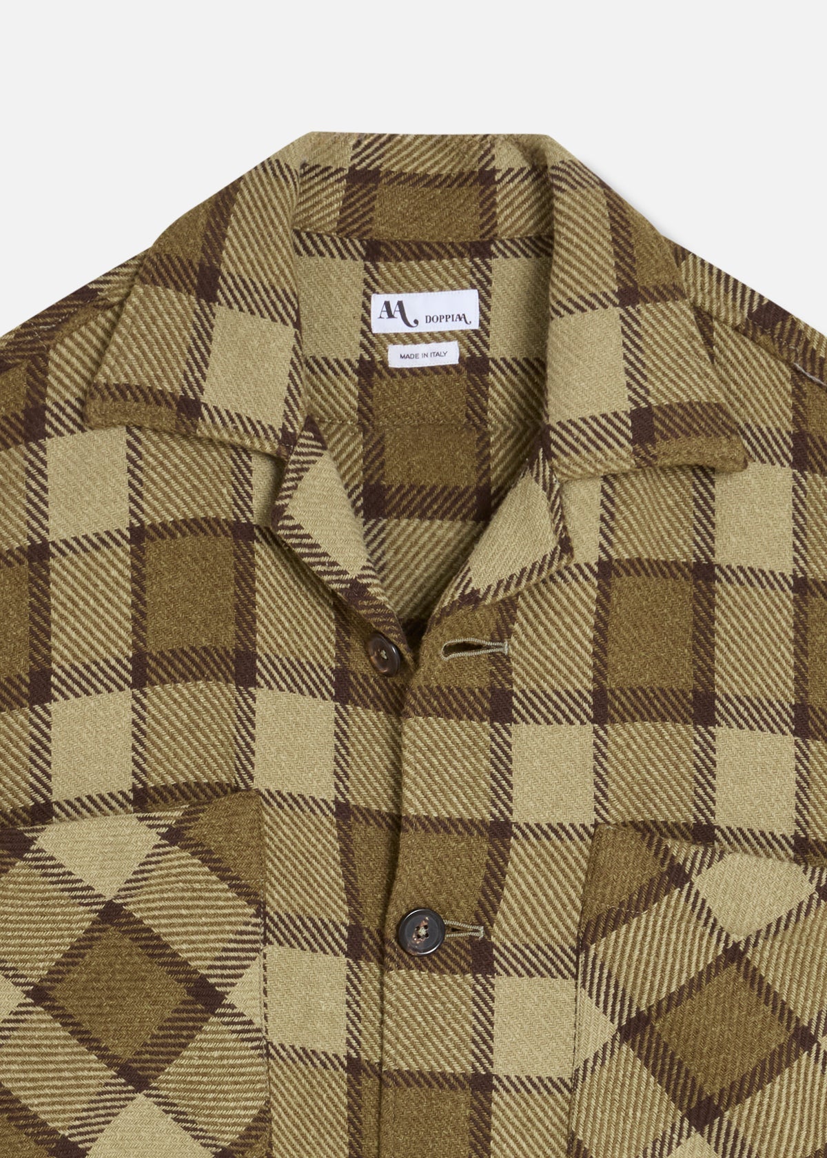 Aabba Plaid Overshirt Green Shirt