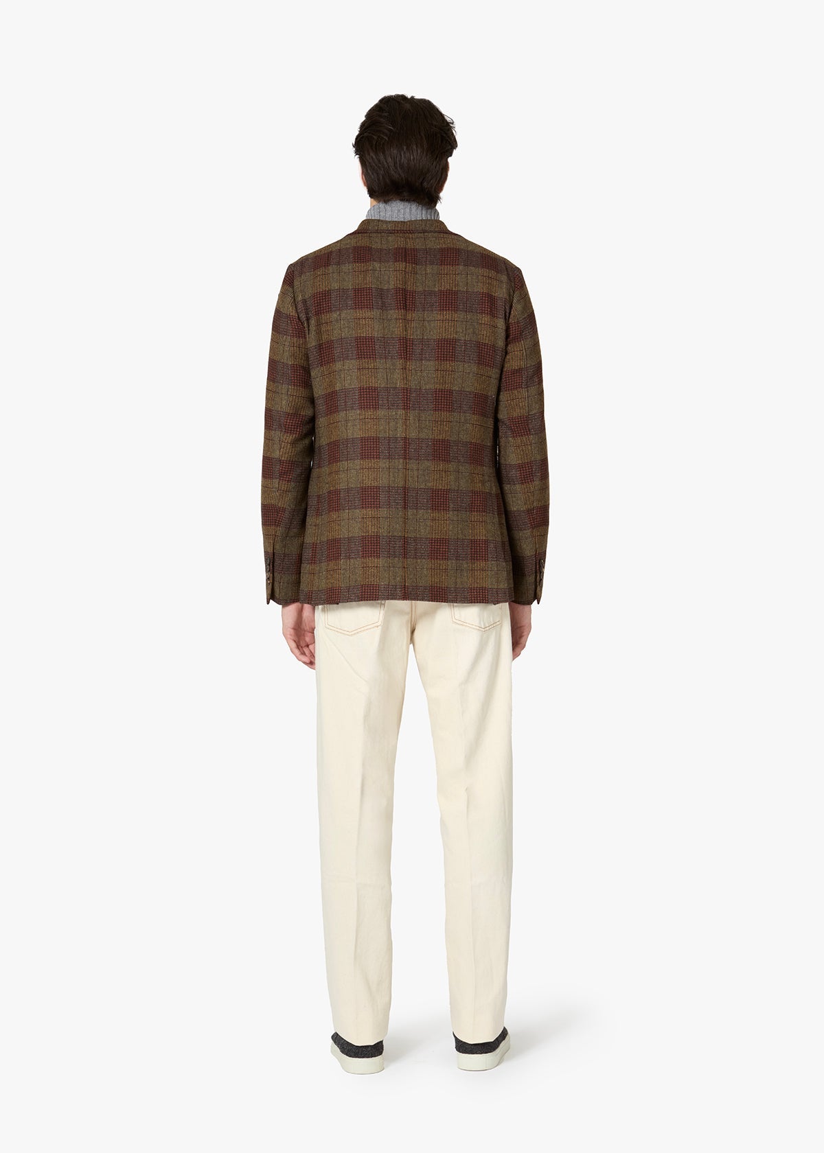 Aabele Double-Breasted Jacket With Patch Pockets Brown Coats &