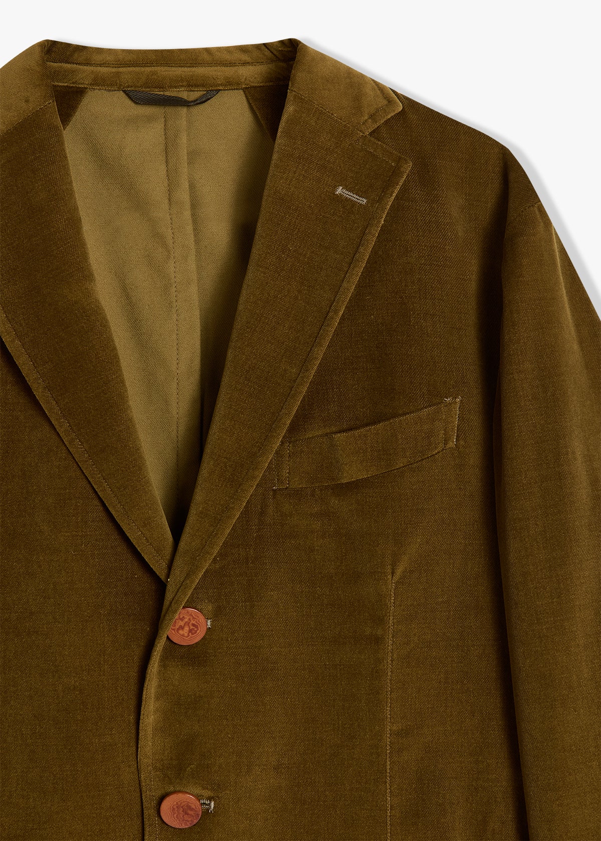 Aabenzio Single-Breasted Jacket With Flap Pockets Green Coats &
