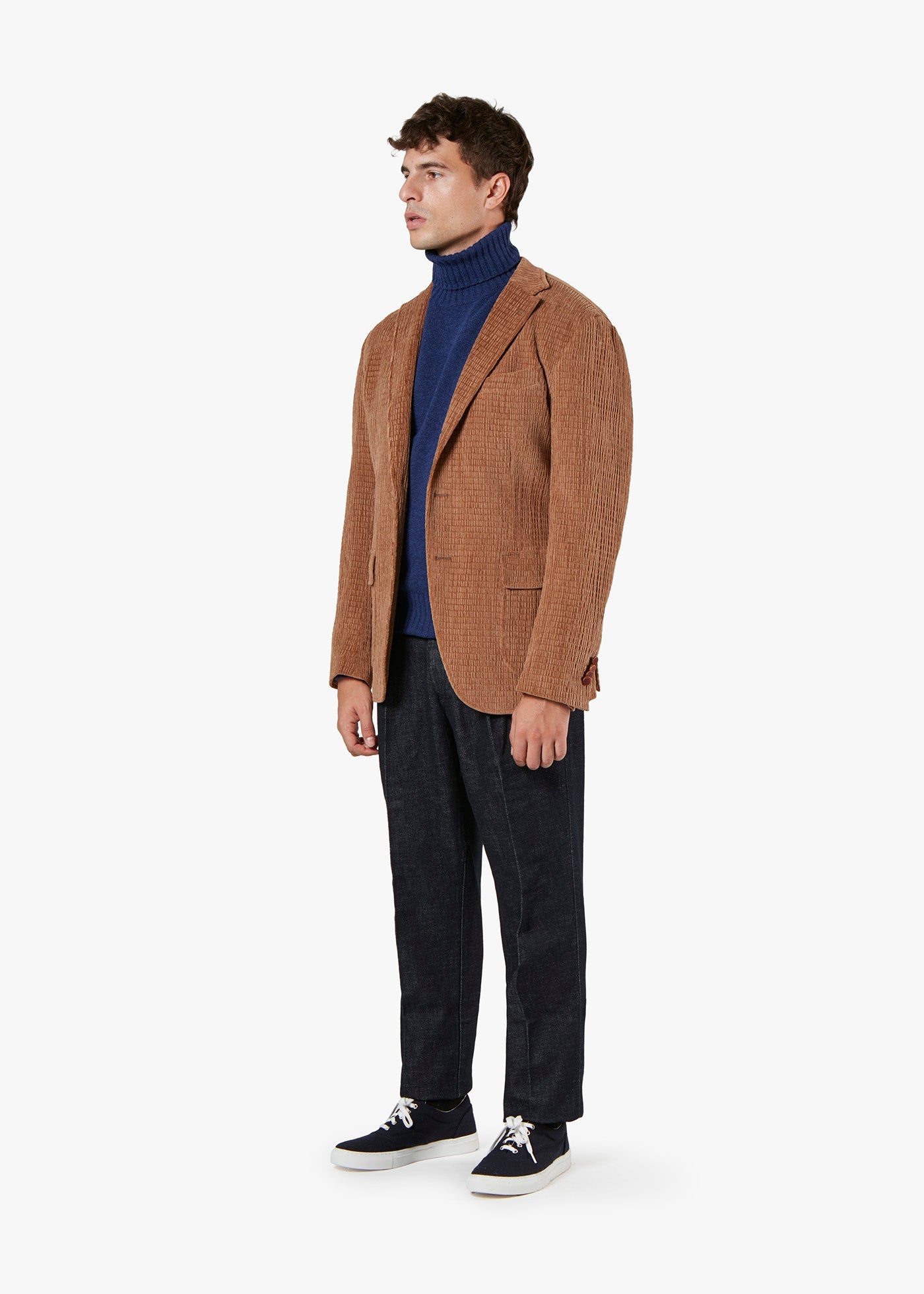 Aabenzio Single-Breasted Jacket With Patch Pockets Beige Coats &