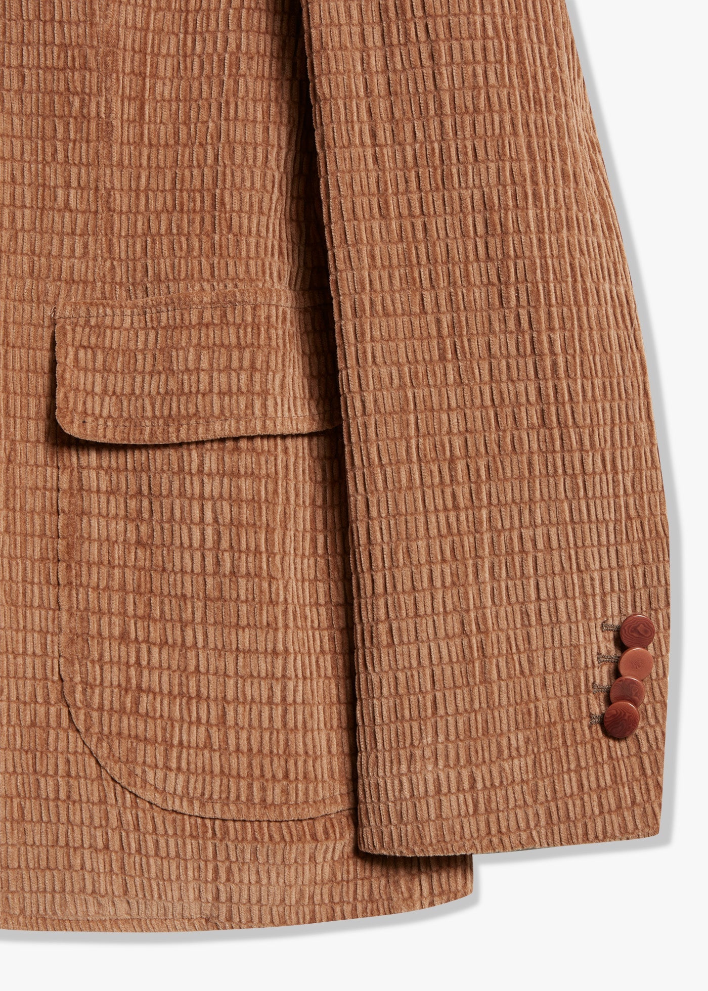 Aabenzio Single-Breasted Jacket With Patch Pockets Beige Coats &