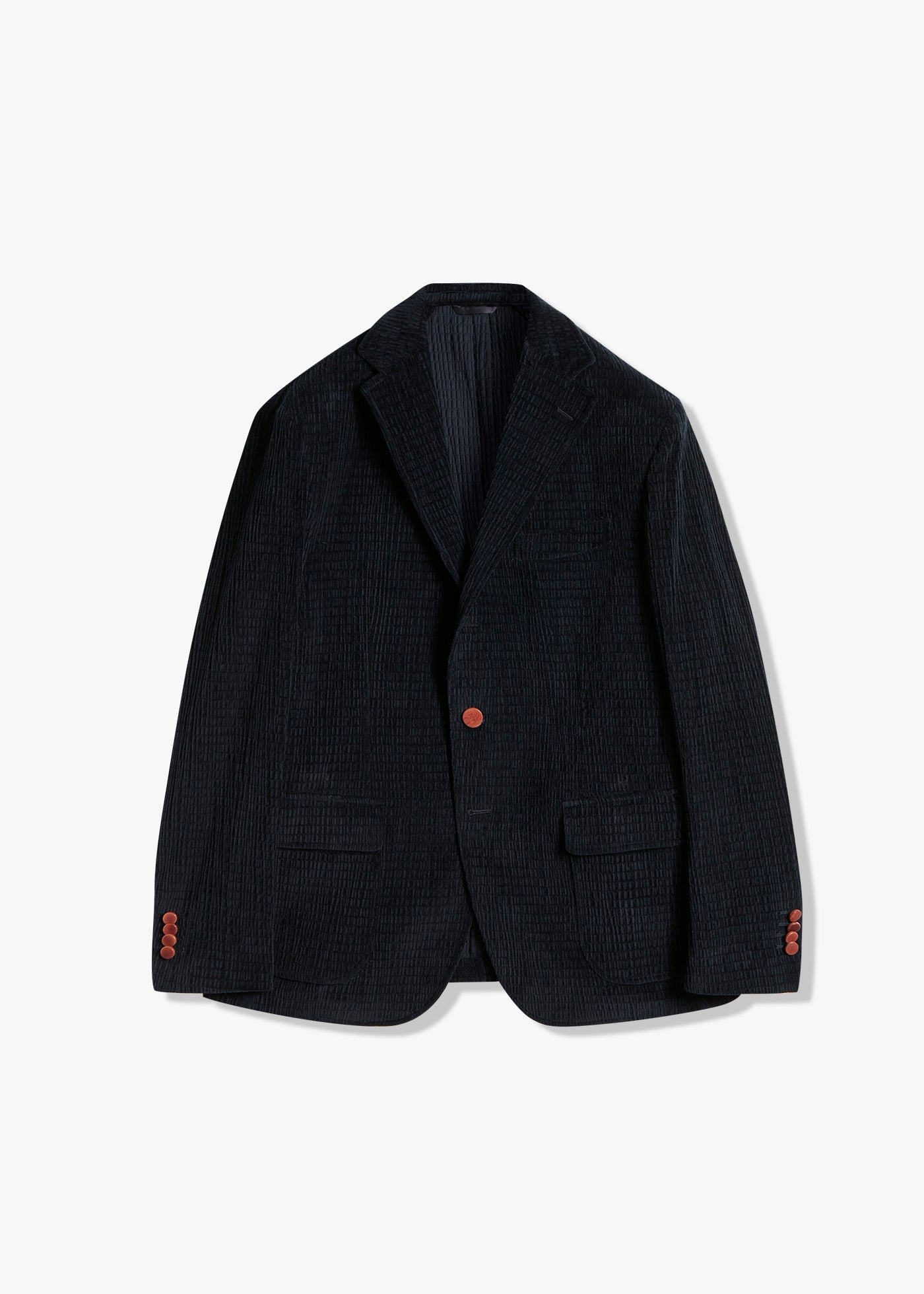 Aabenzio Single-Breasted Jacket With Patch Pockets Blue Coats &