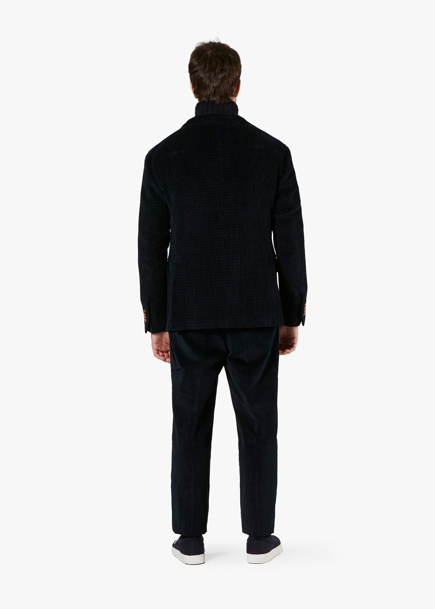 Aabenzio Single-Breasted Jacket With Patch Pockets Blue Coats &