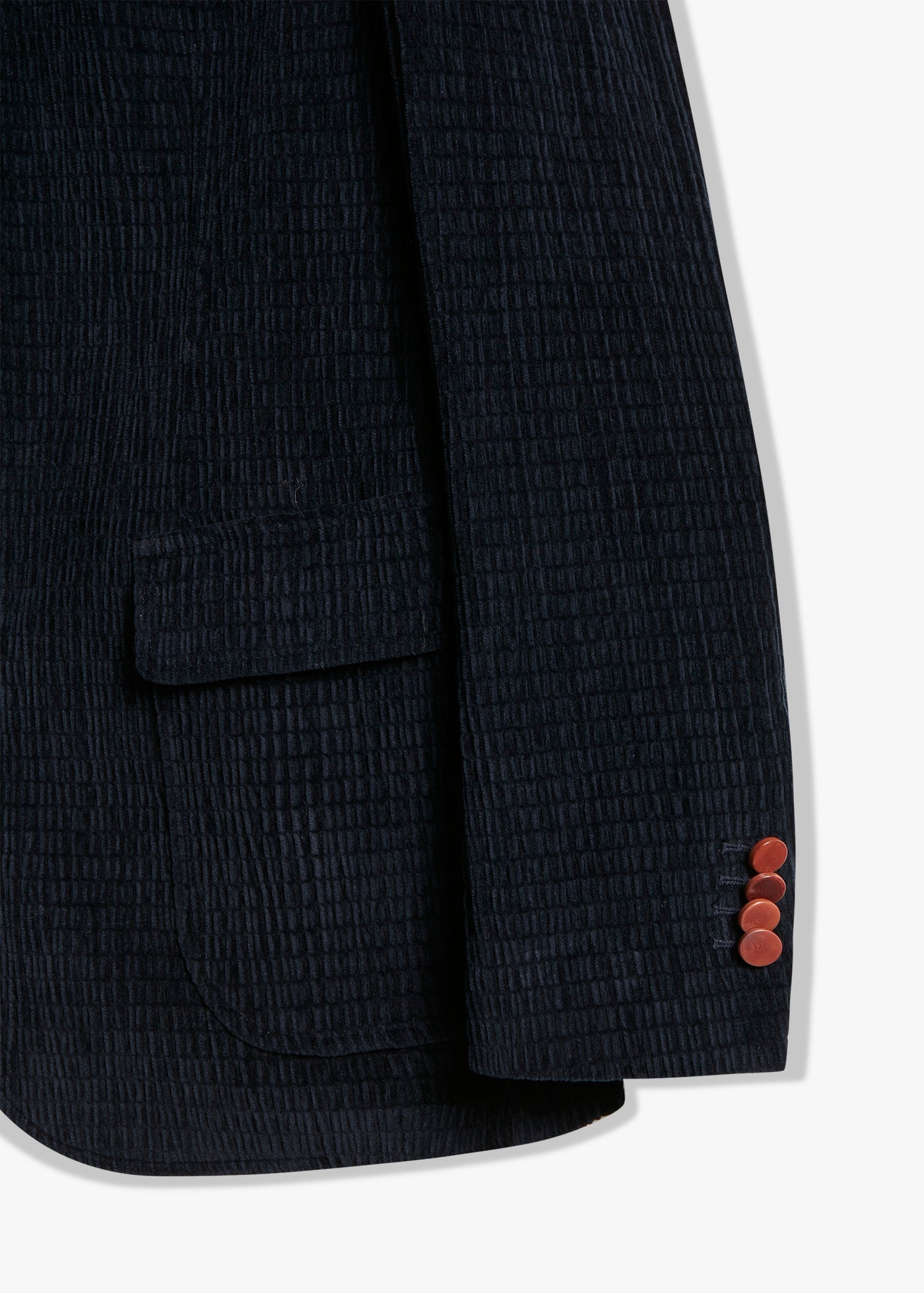 Aabenzio Single-Breasted Jacket With Patch Pockets Blue Coats &