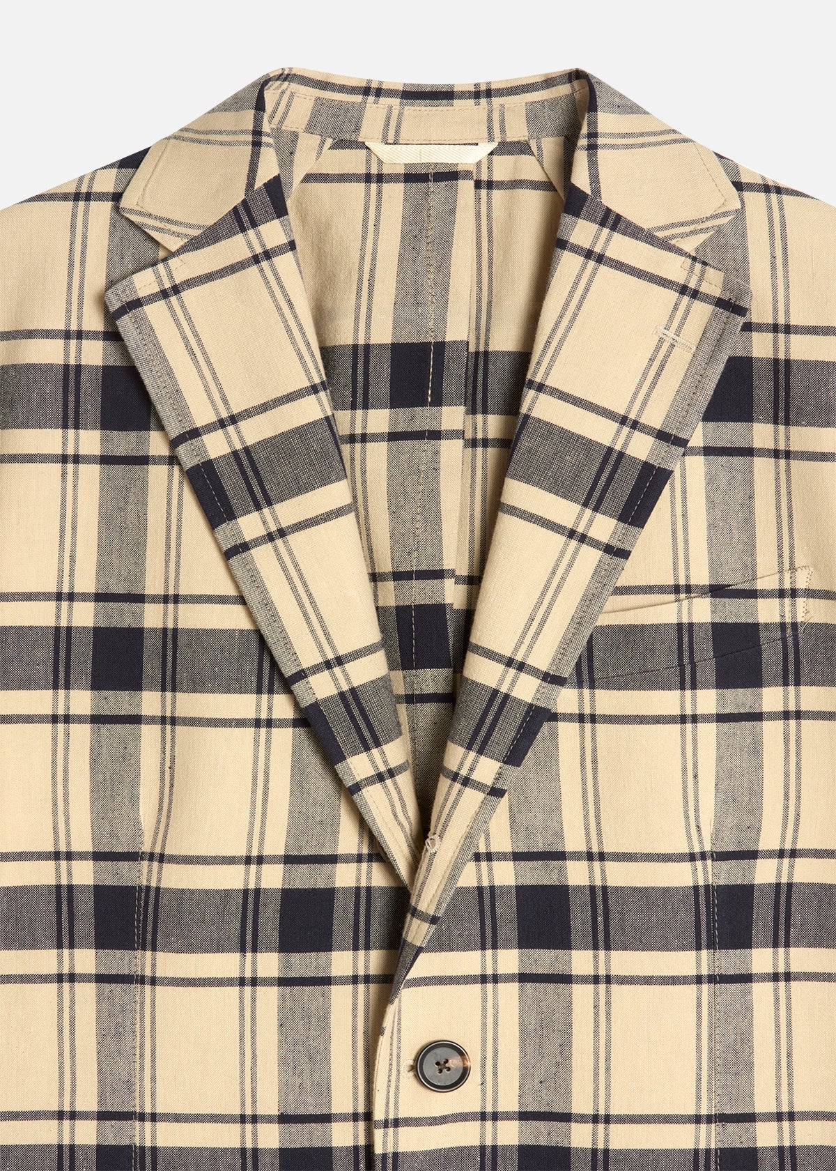 Aabenzio Checked Blazer White Coats & Jackets