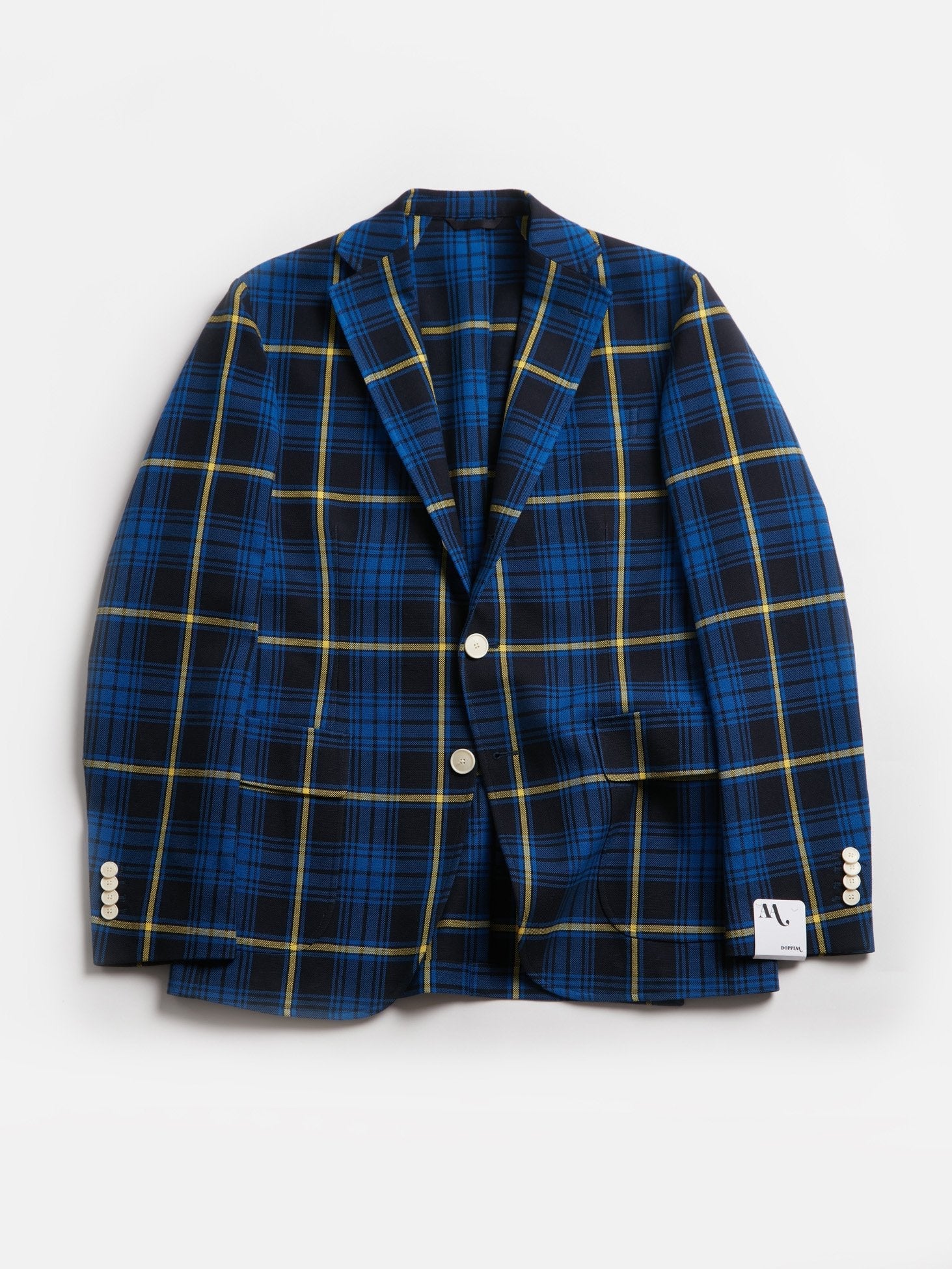 Aabenzio Checked Blazer Blue Coats & Jackets