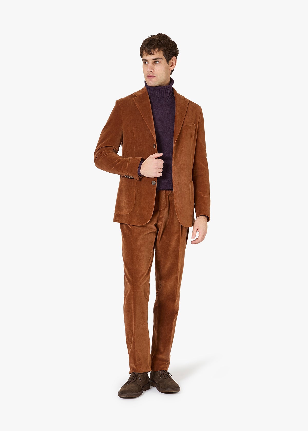 Aabiboant Velvet Suit Brown