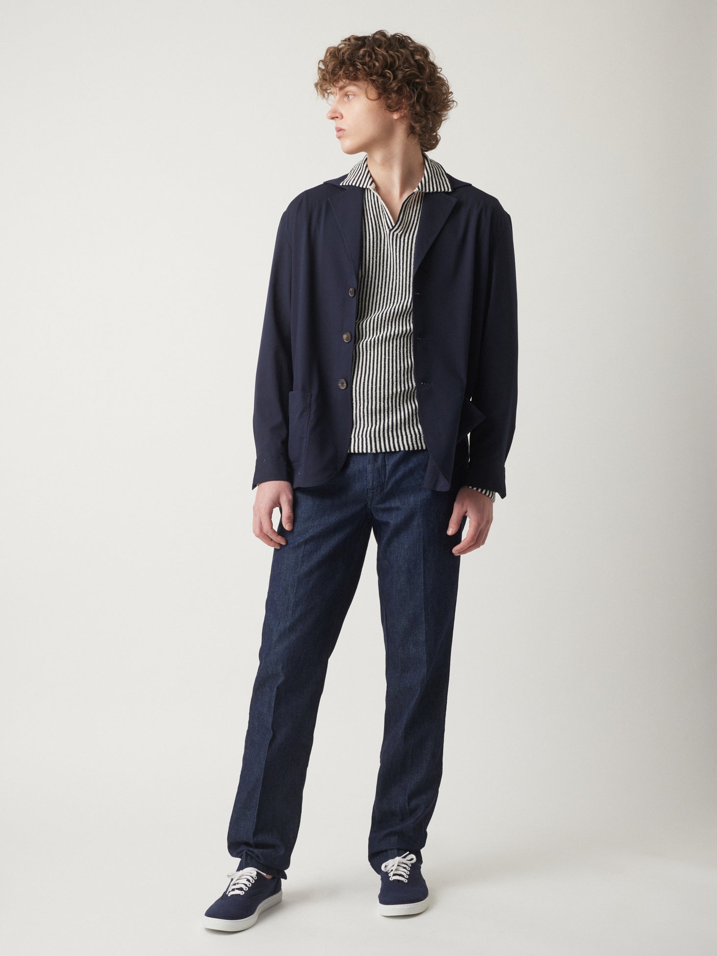 Aabigail Cotton Overshirt Blue Coats & Jackets