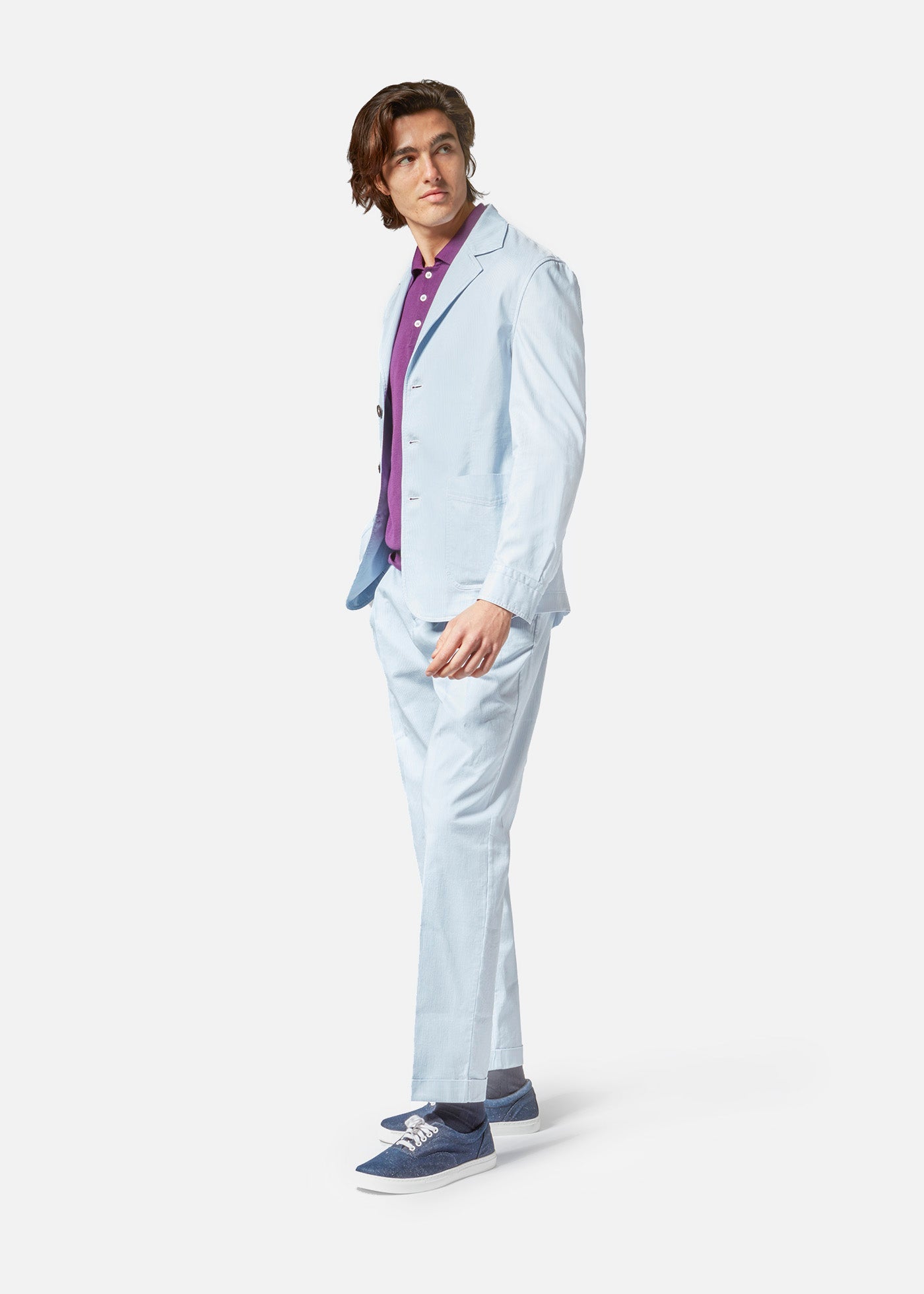 Aabigail Lightweight Cotton Jacket Lightblue Coats &