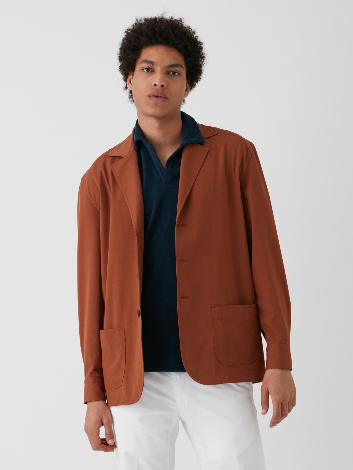 Aabigail Unlined Brown Overshirt Coats & Jackets