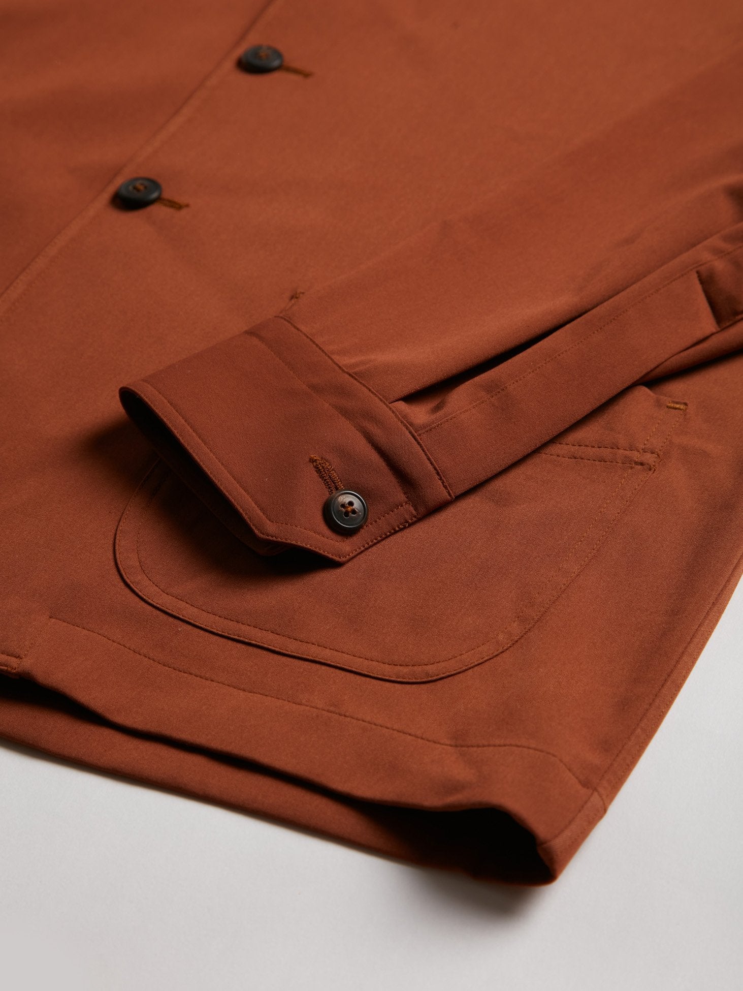 Aabigail Unlined Brown Overshirt Coats & Jackets