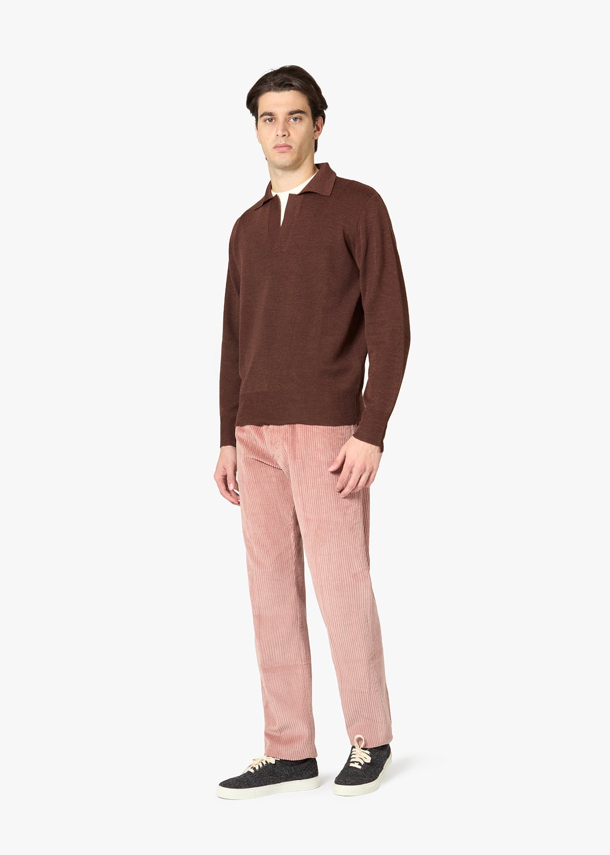 Aacero 5 Pockets Corduroy Trousers Pink