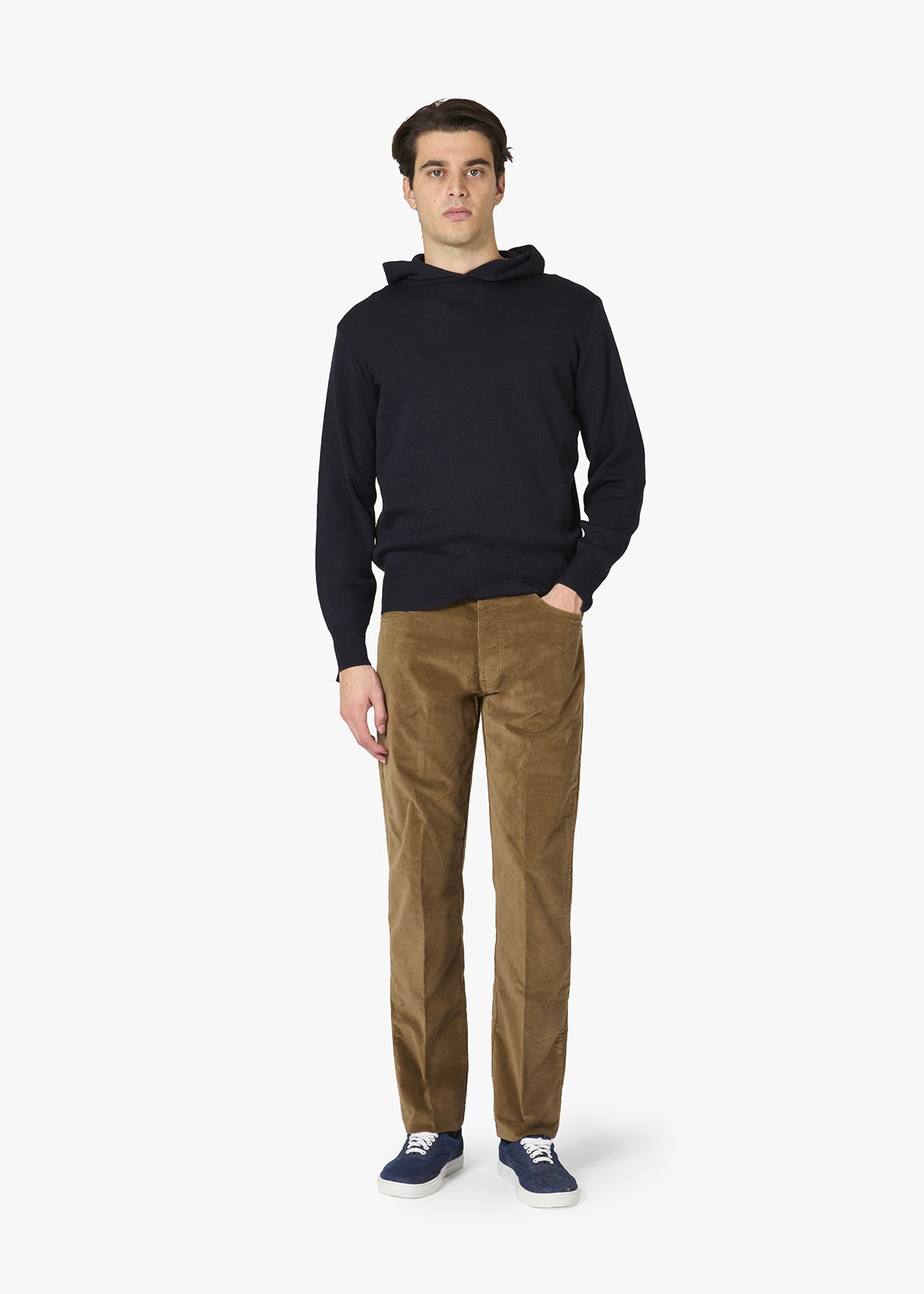 Aacero Cotton Velvet Trousers Beige
