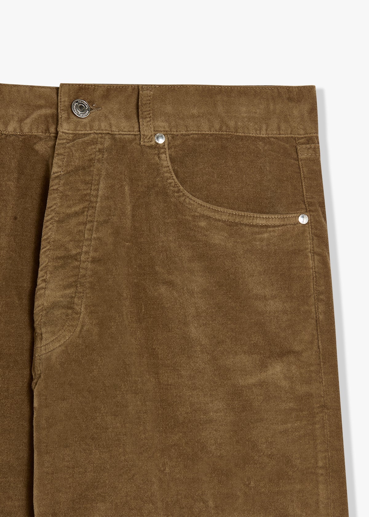 Aacero Cotton Velvet Trousers Beige