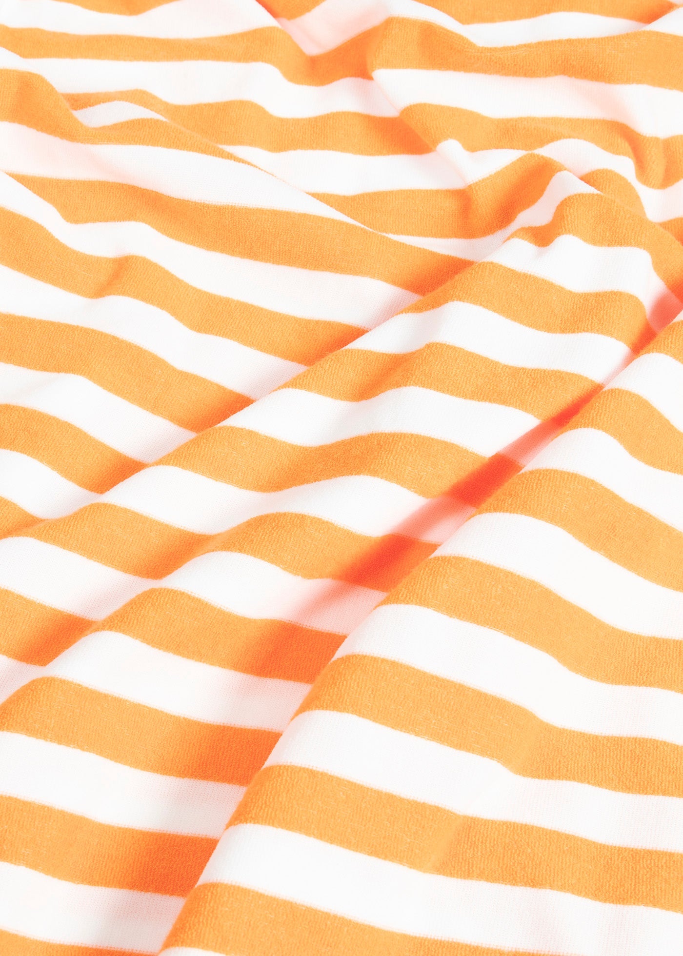 Aadeo Cotton - Terry Striped Poloshirt Orange Sweatshirts & Poloshirts