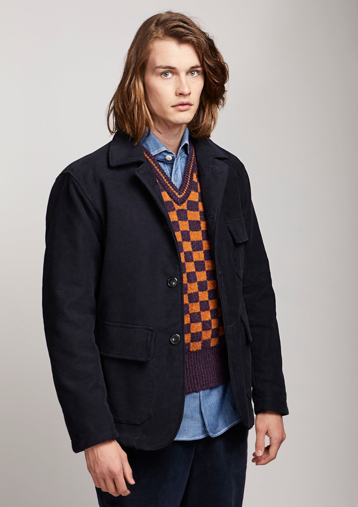 Aaderbale Navy Coats & Jackets