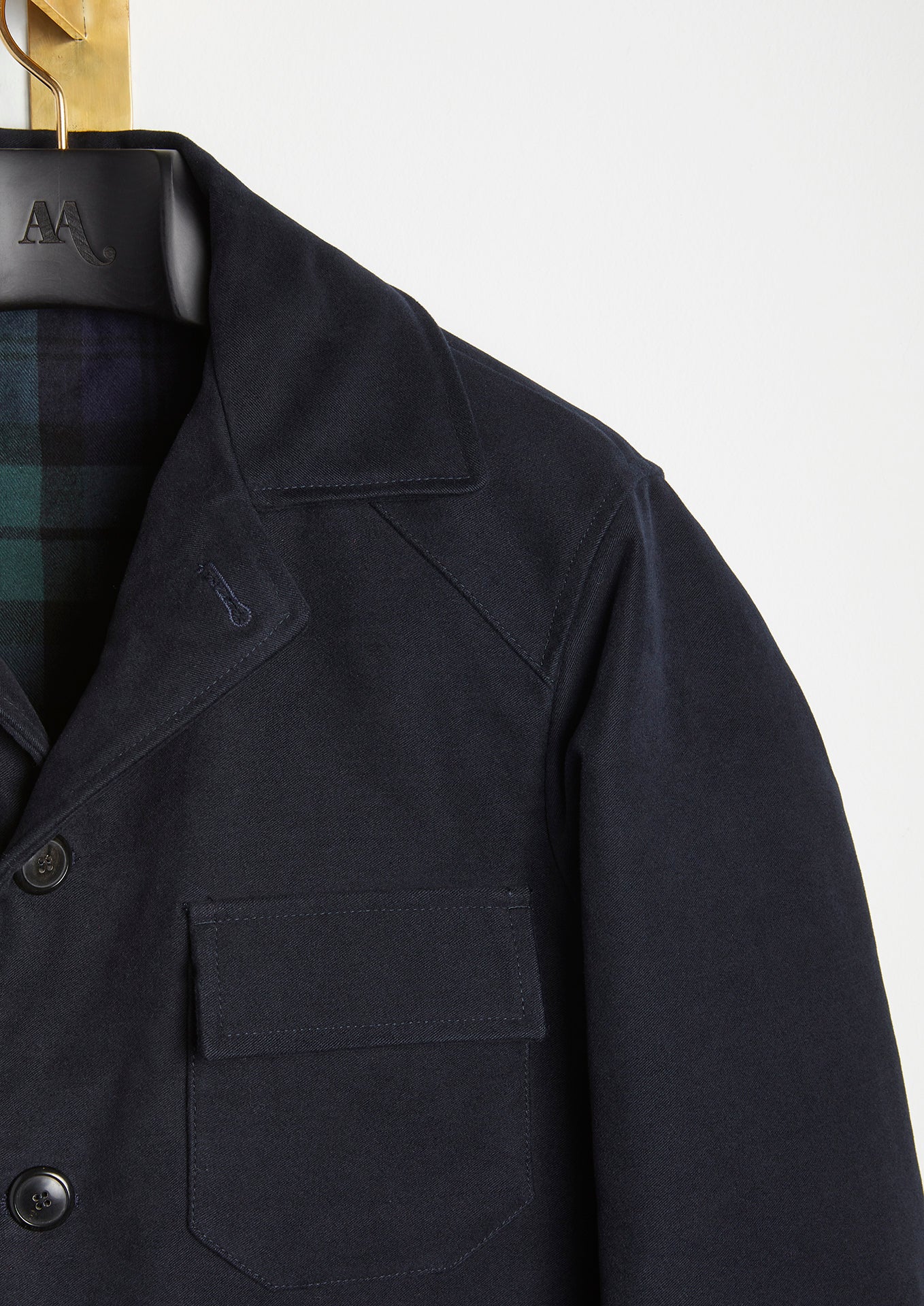 Aaderbale Navy Coats & Jackets