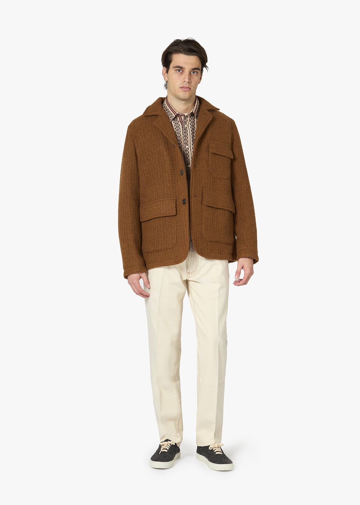 Aaderbale Virgin Wool Jacket Brown Coats &