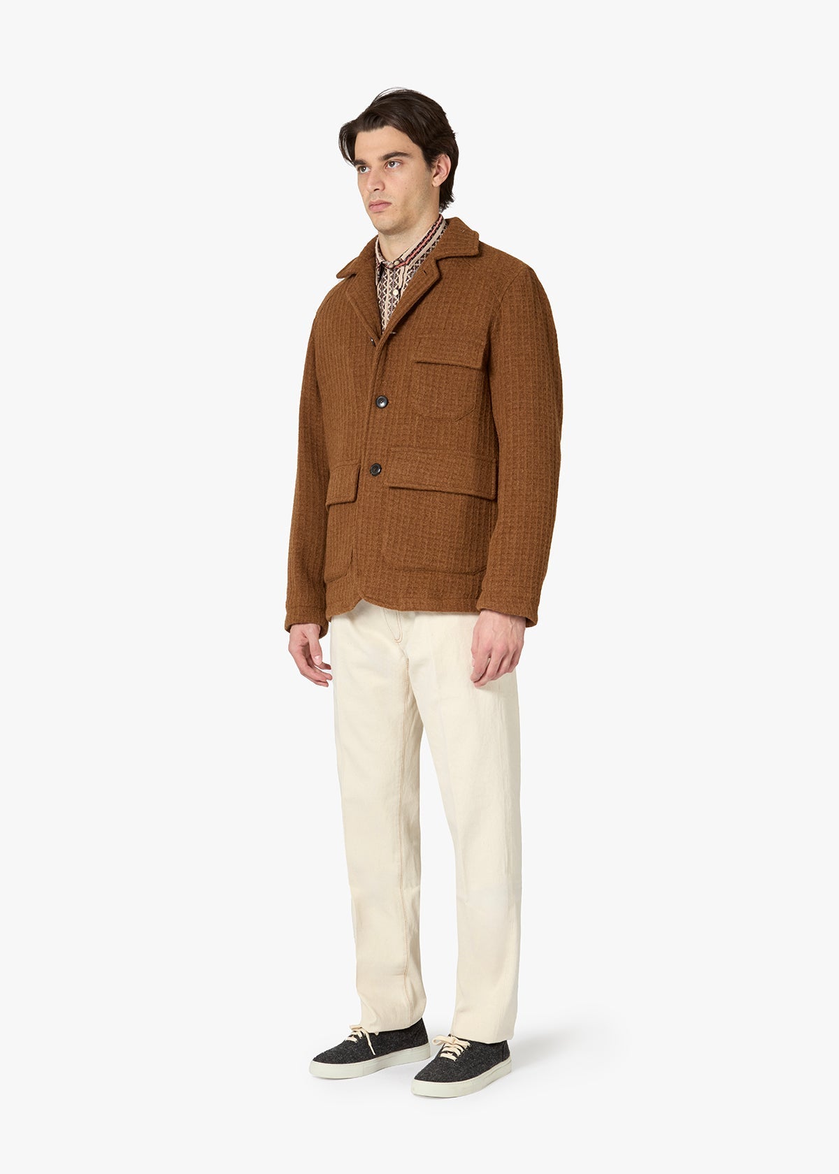 Aaderbale Virgin Wool Jacket Brown Coats &