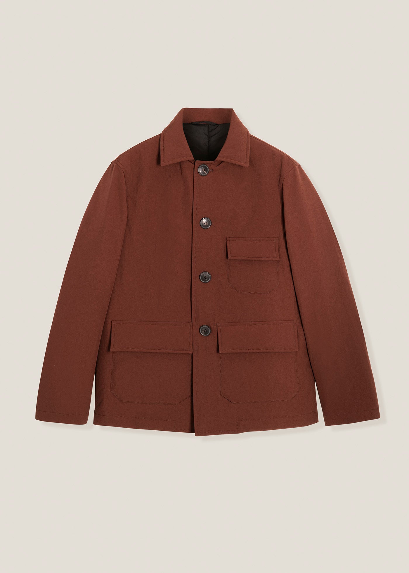 Aaderbale Nylon Padded Jacket Brown Coats &
