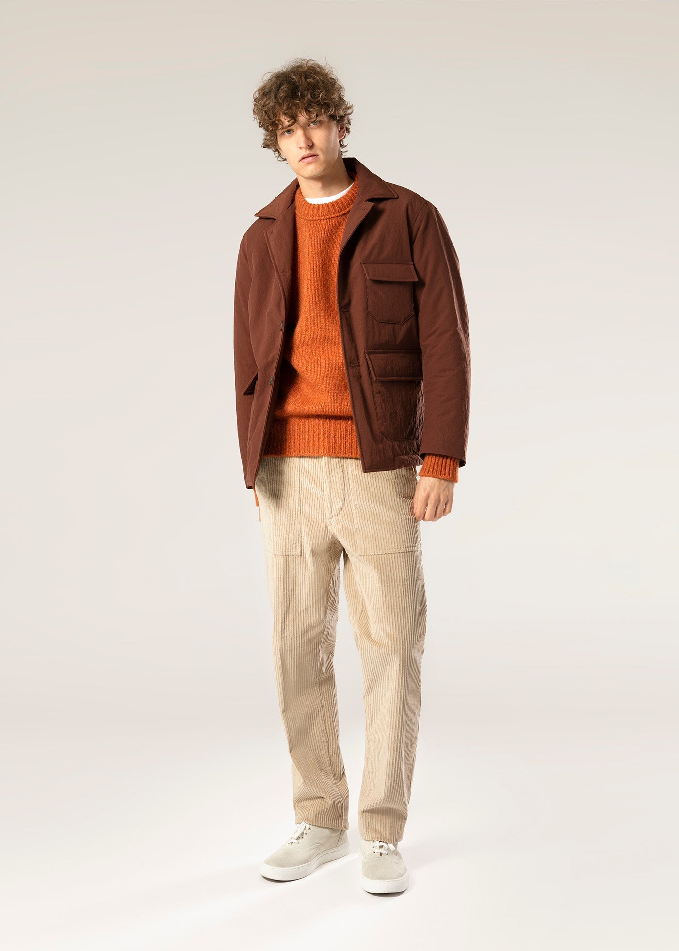 Aaderbale Nylon Padded Jacket Brown Coats &