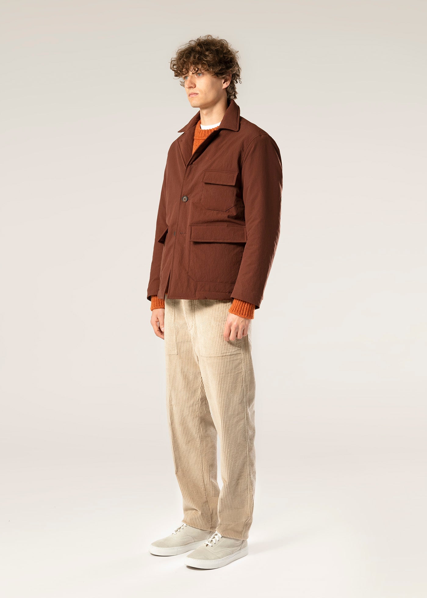Aaderbale Nylon Padded Jacket Brown Coats &