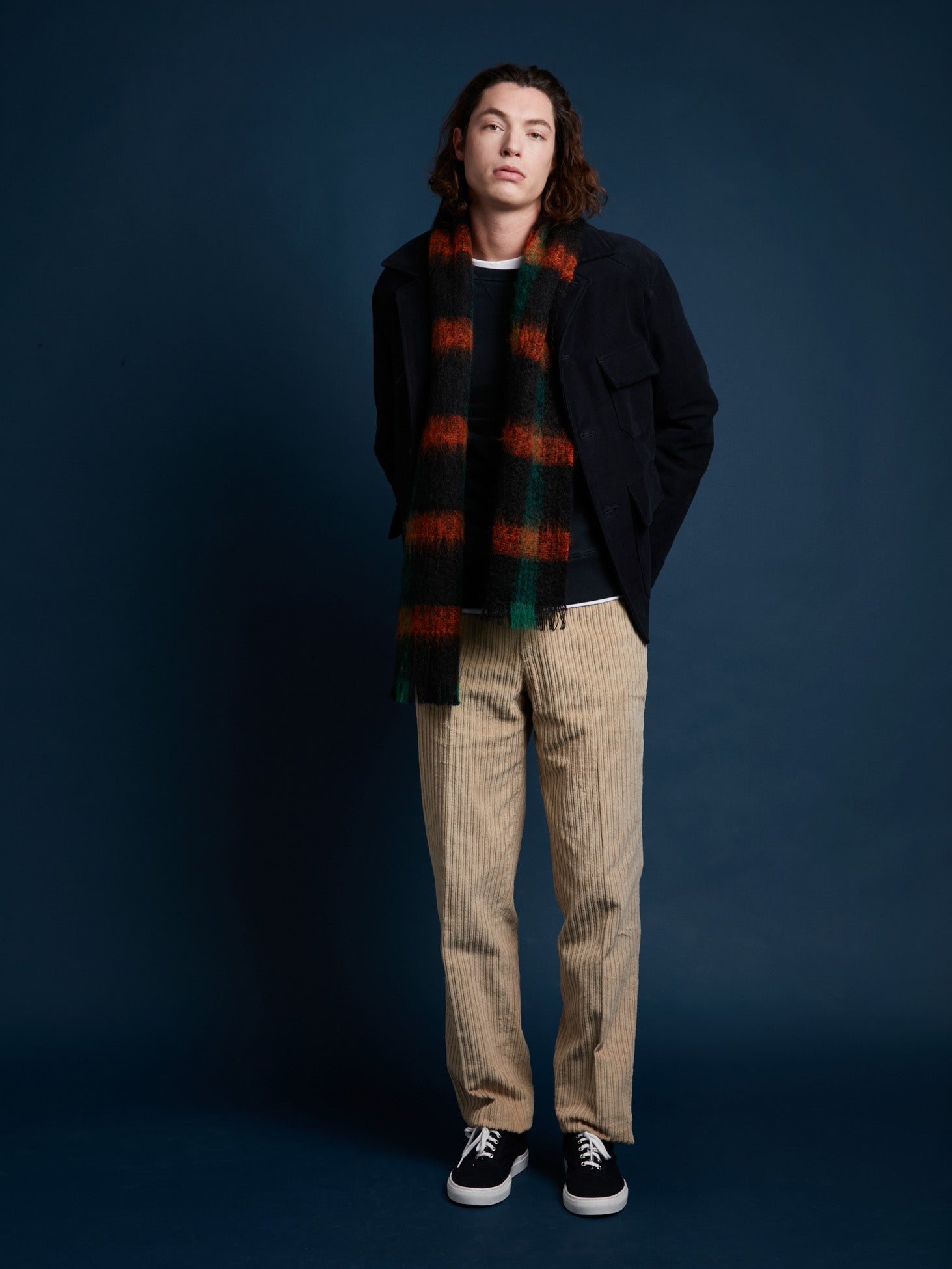 Aaderbale Blue Moleskin Jacket Coats &
