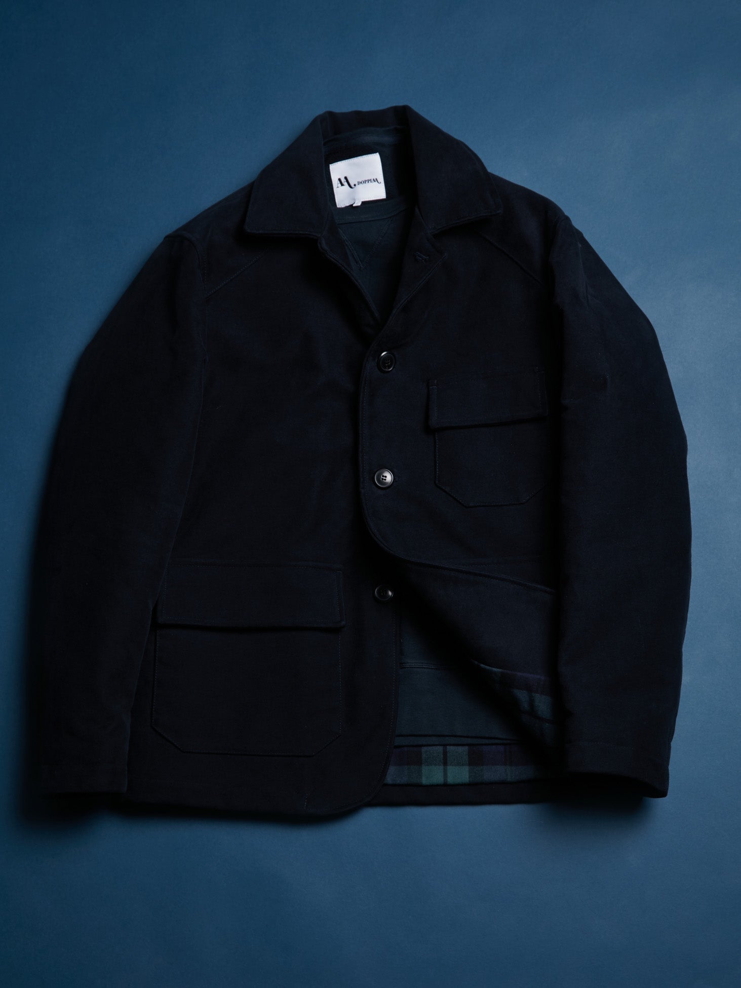 Aaderbale Blue Moleskin Jacket Coats &