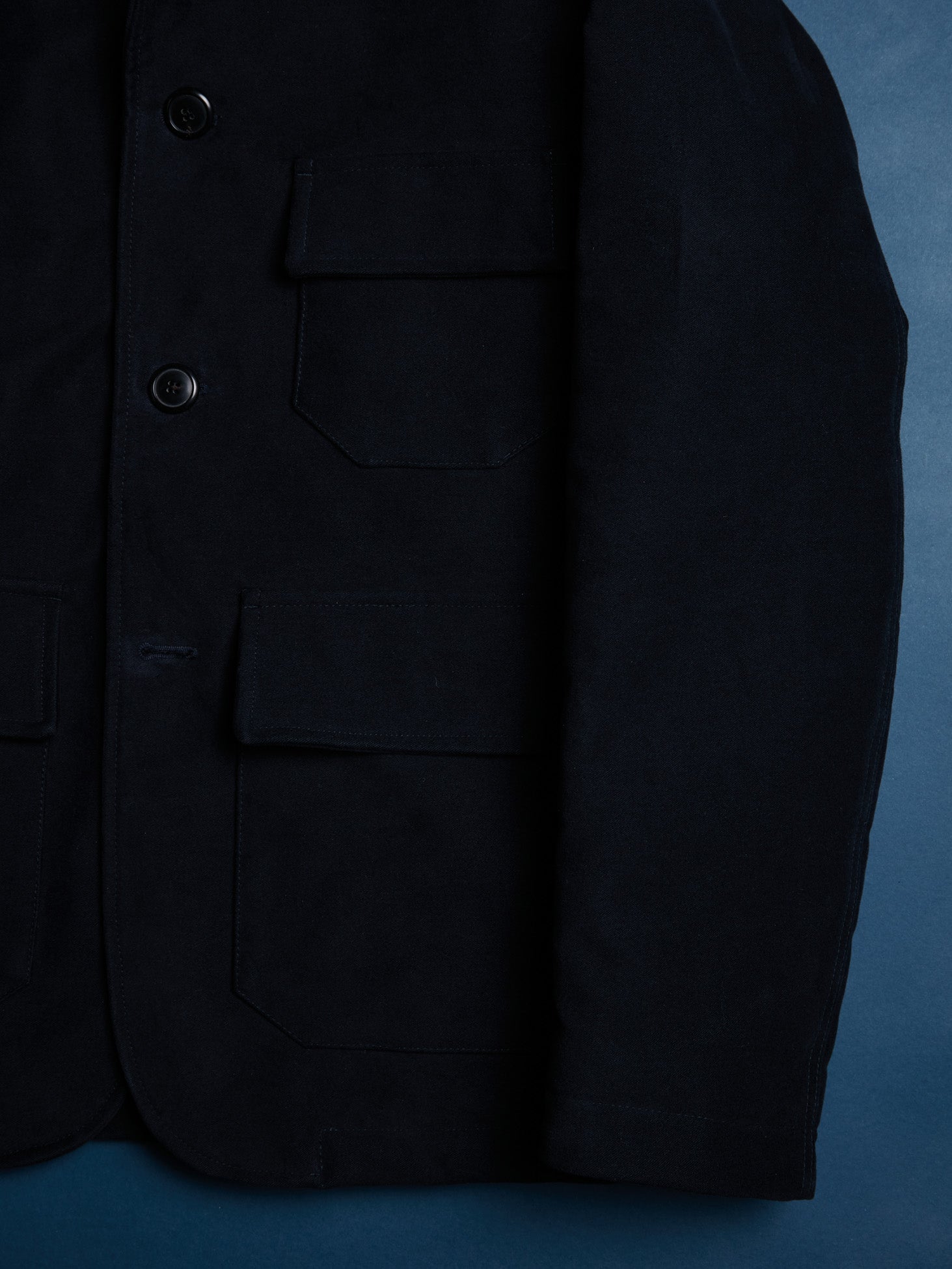 Aaderbale Blue Moleskin Jacket Coats &