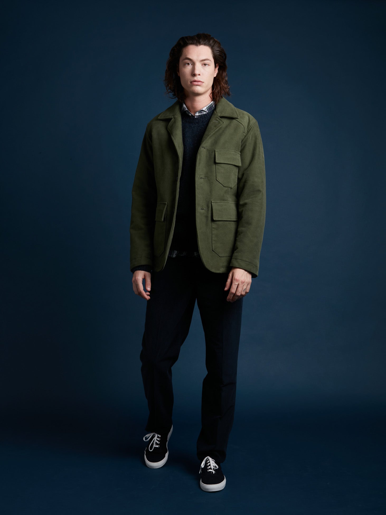 Aaderbale Green Moleskin Jacket Coats &