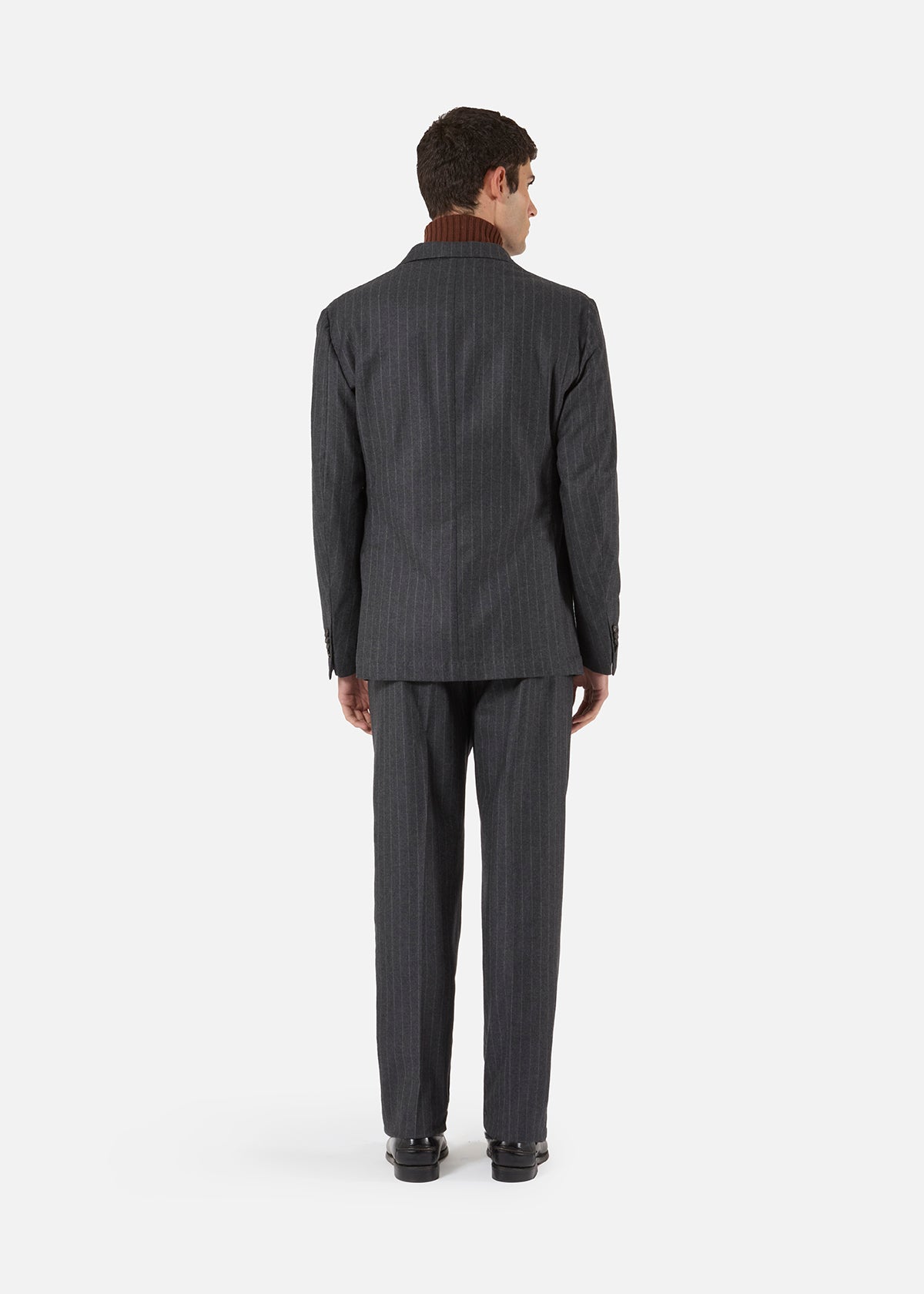 Aadroant Pinstripe Suit Grey Suits