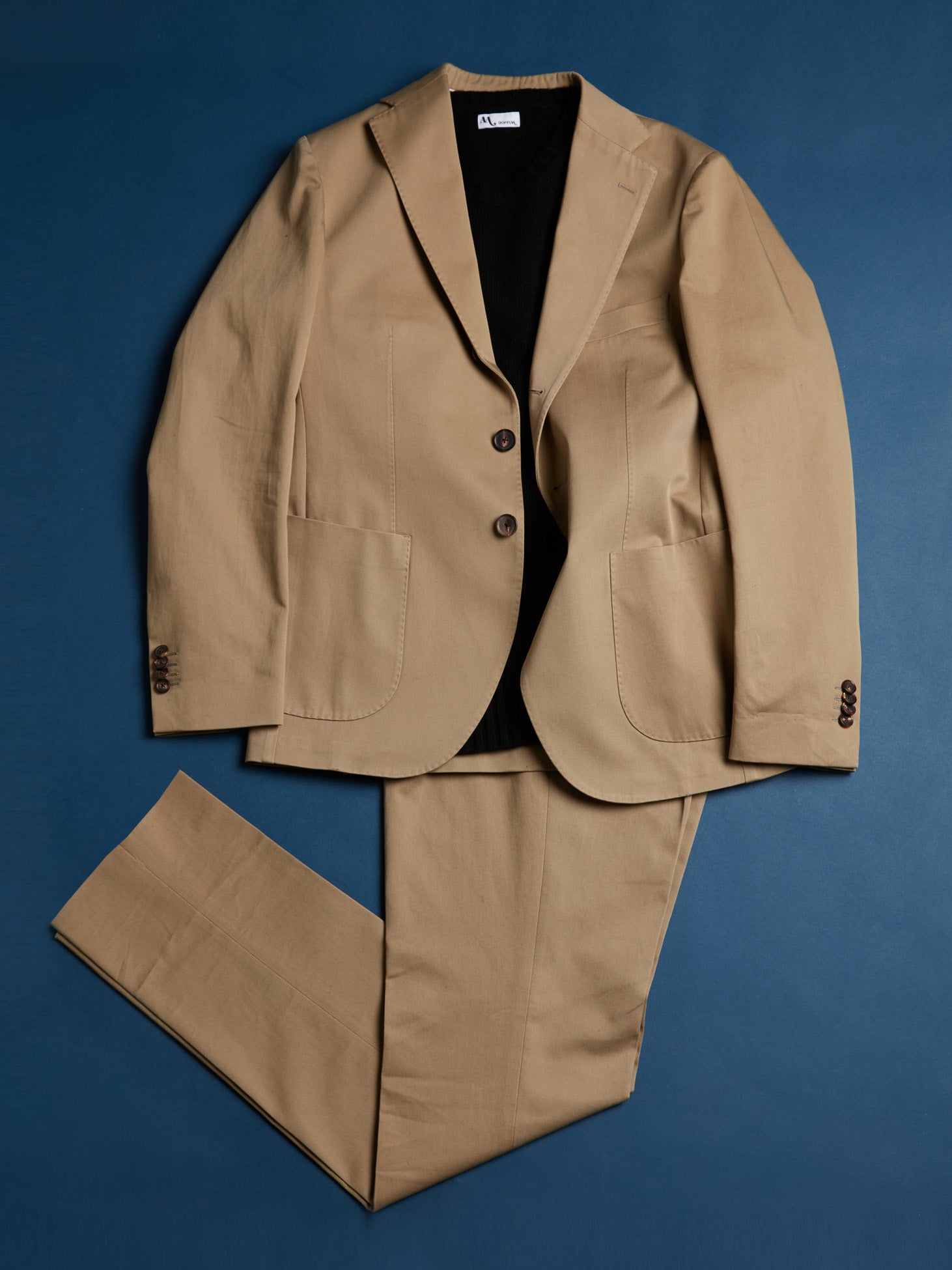 Aadroant Cotton Suit Beige Suits