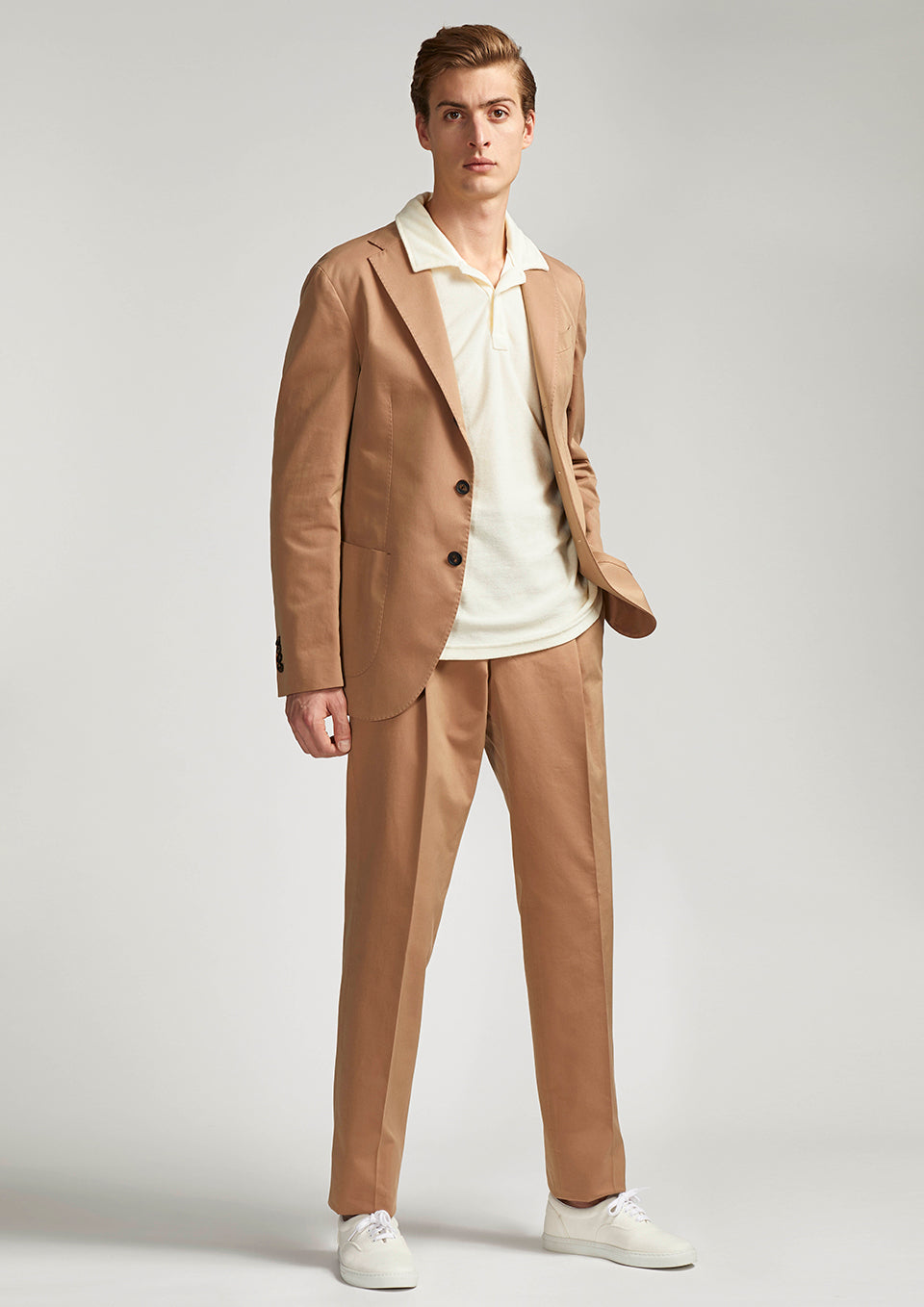 Aandroant Single Breasted Suit Brown Coats & Jackets