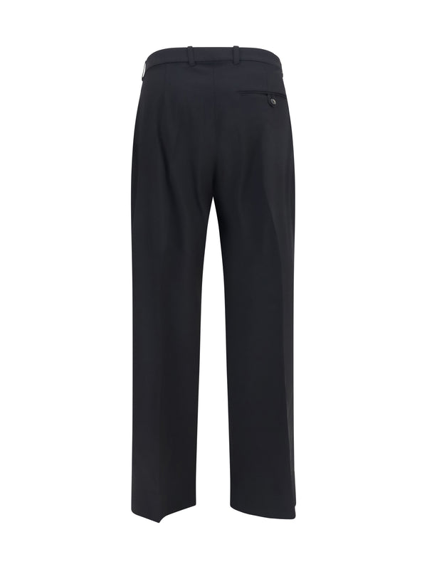 Trousers Universe Black Merino Wool (ovis Aries)