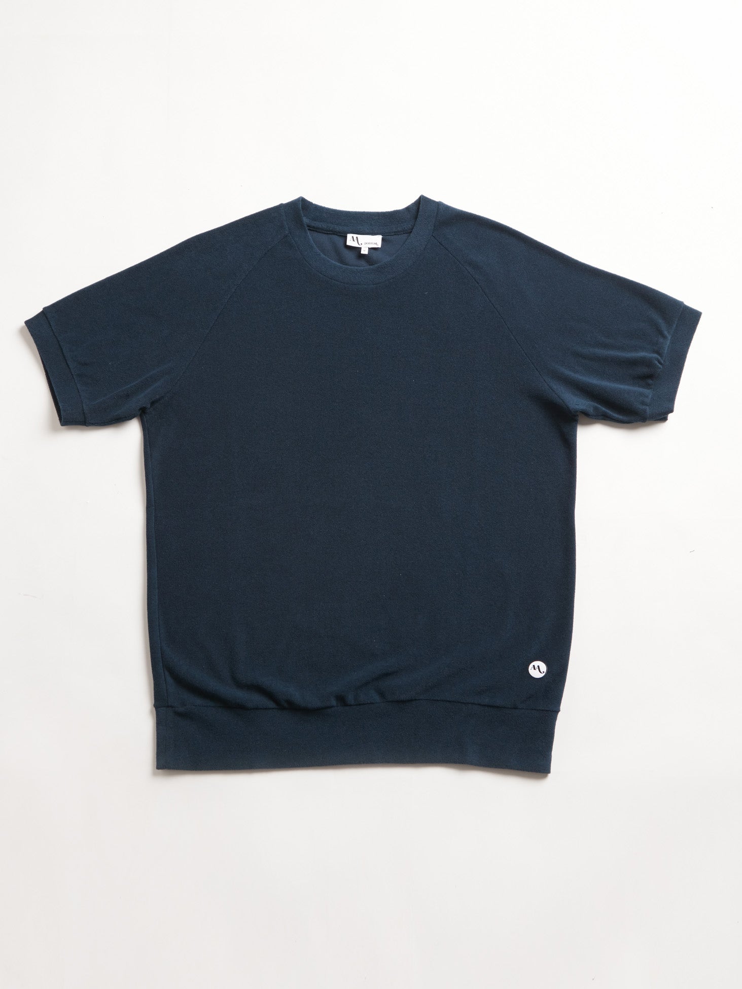 Aagamennone Teal Green Terry Cotton T-Shirt Sweatshirts & Poloshirts