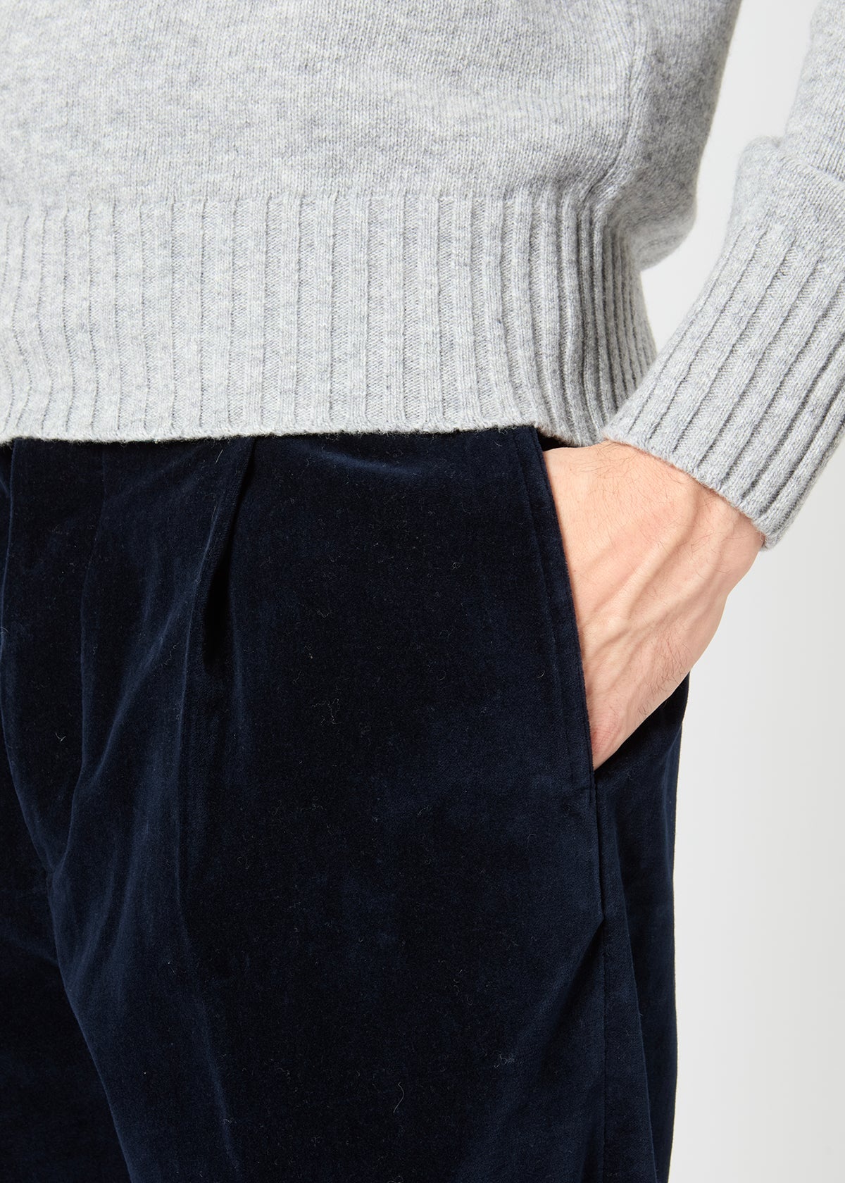Aagenova Velvet Trousers Navy