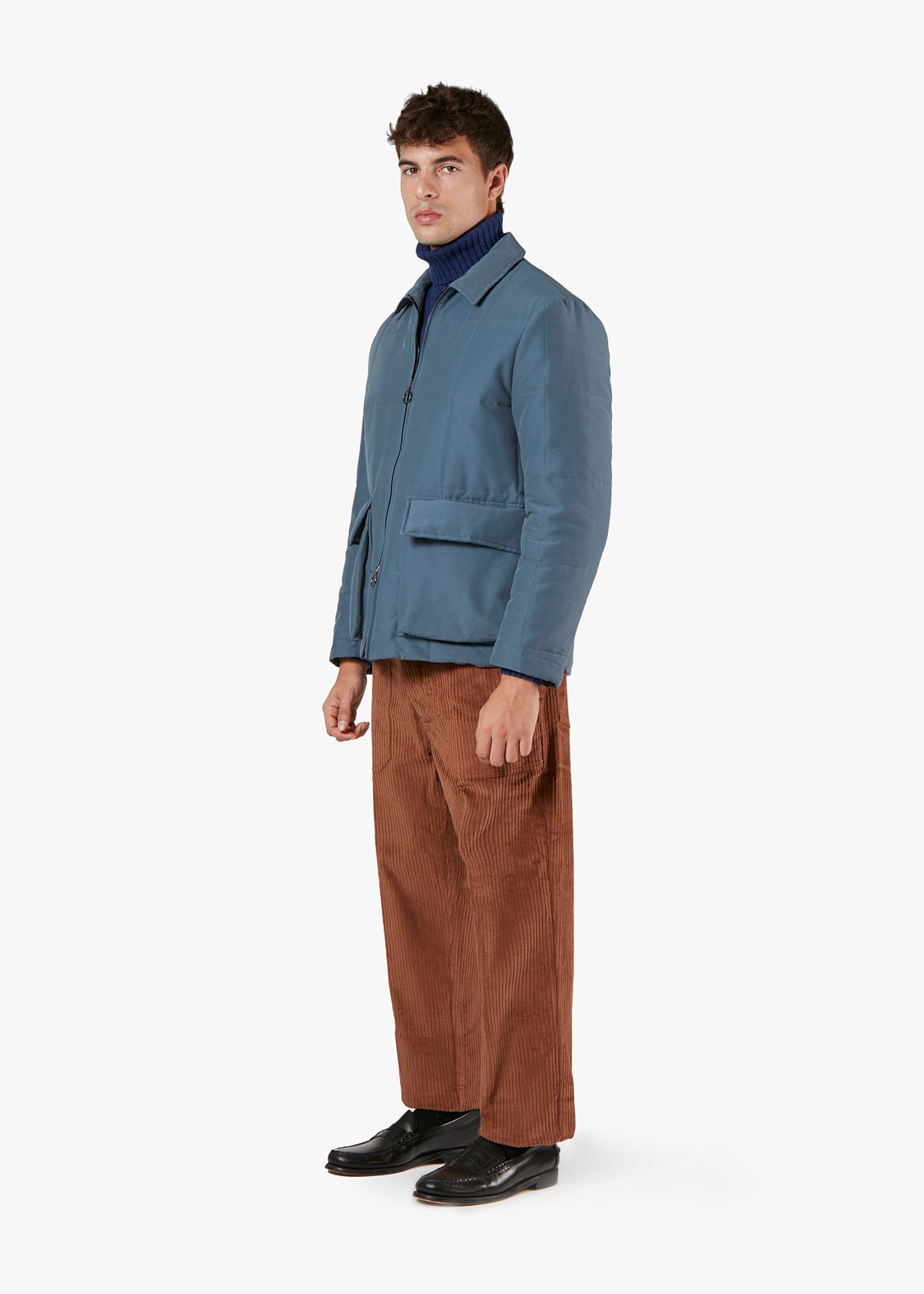Aakito Jacket With Zip Closure Lightblue Coats &