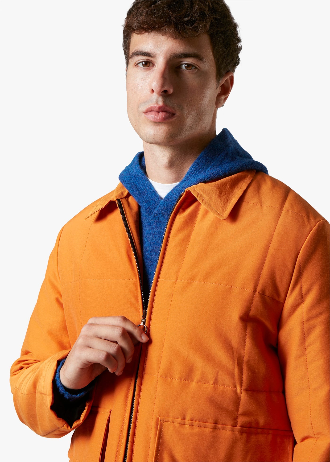 Aakito Jacket With Zip Closure Orange Coats &