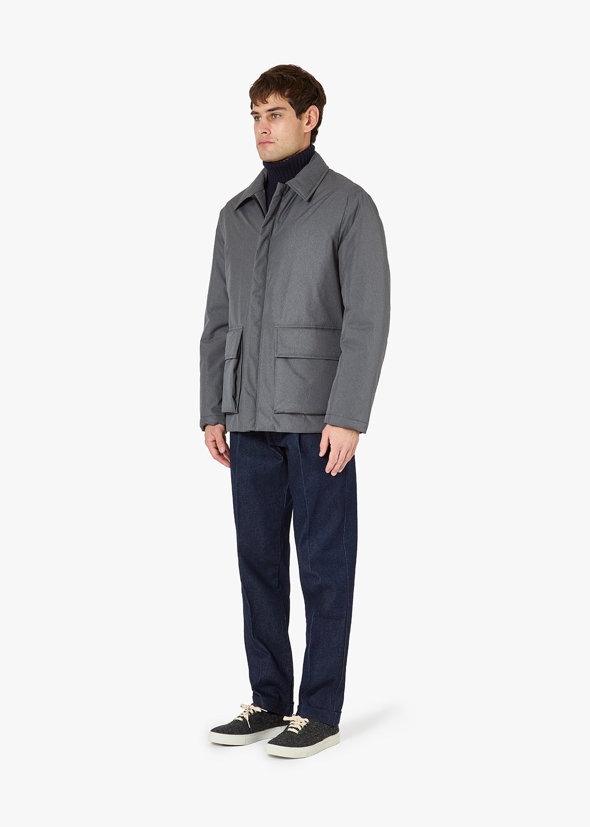 Aakito Padded Jacket Grey Coats &