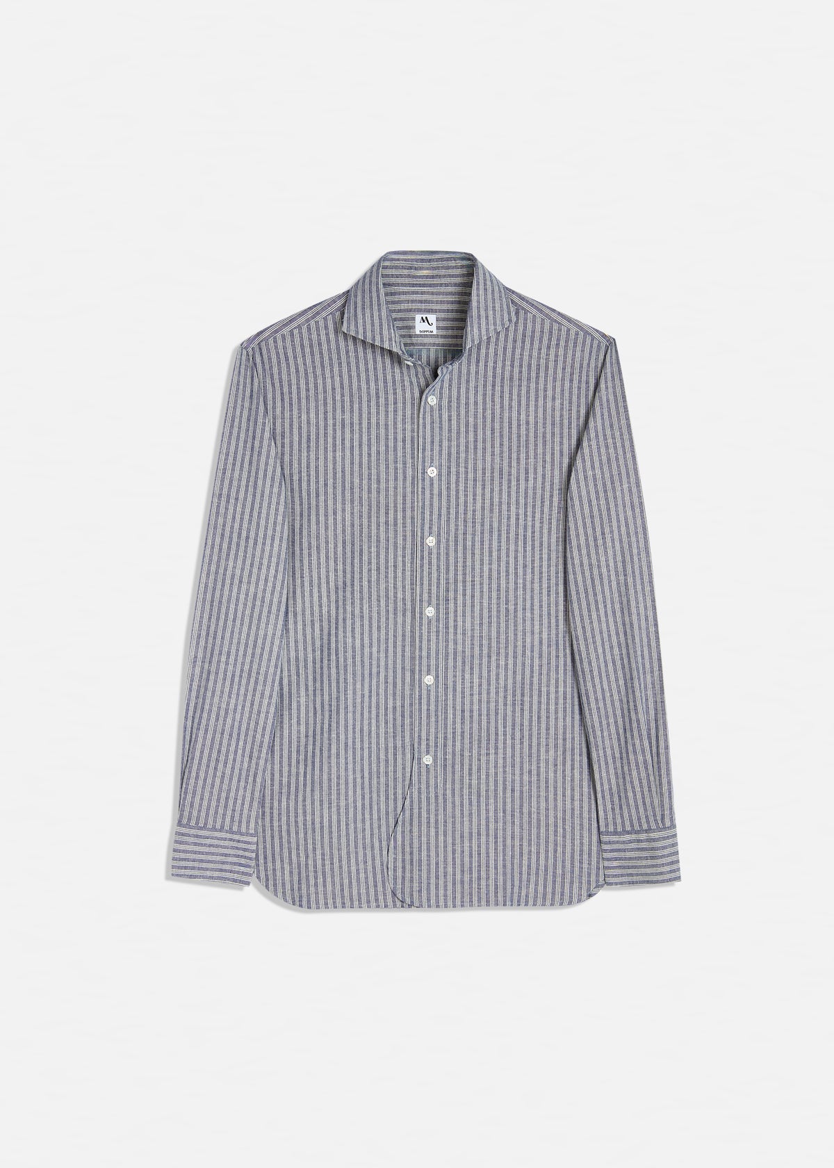 Aalassio French Collar Shirt Blue