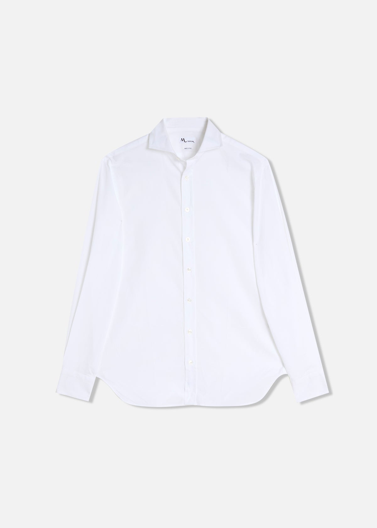 Aalassio French Collar Oxford Shirt White