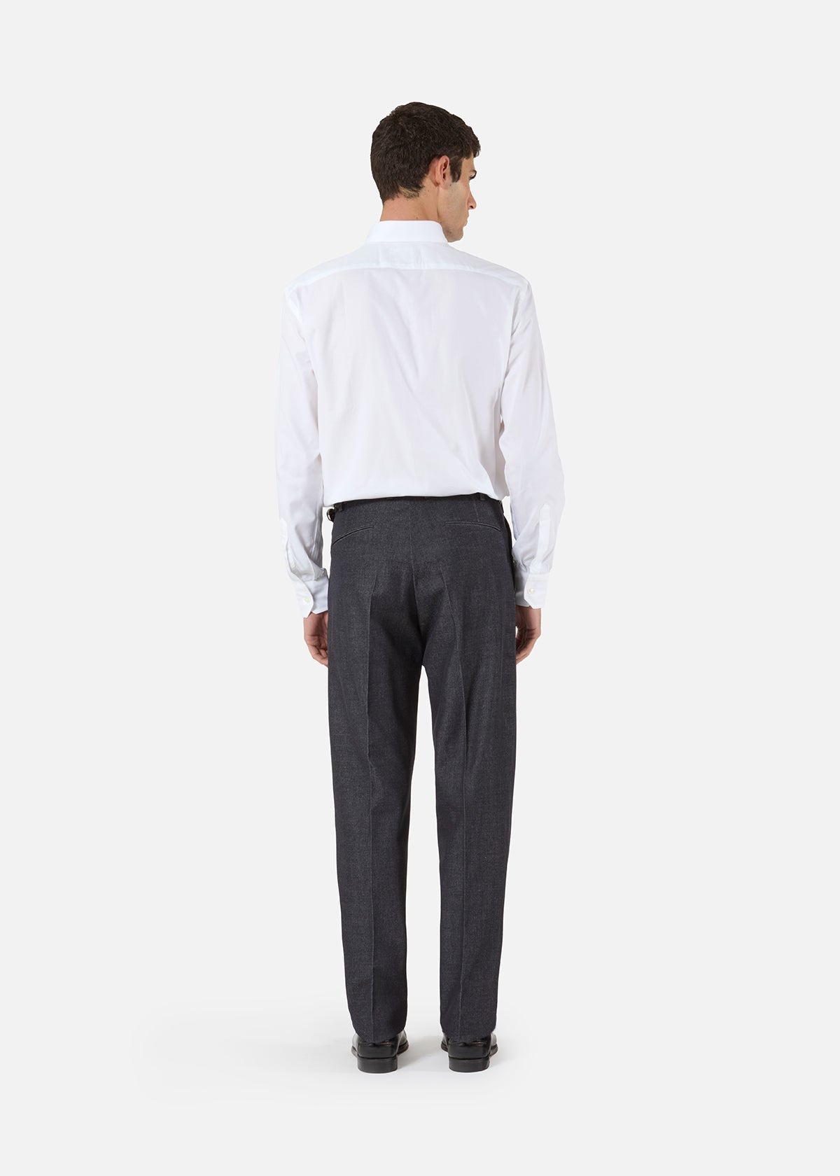 Aalassio French Collar Oxford Shirt White