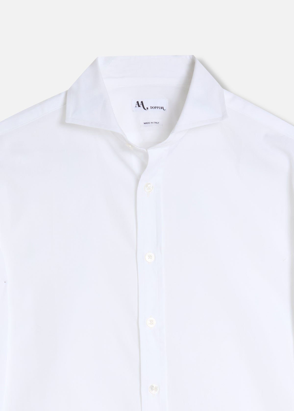 Aalassio French Collar Oxford Shirt White