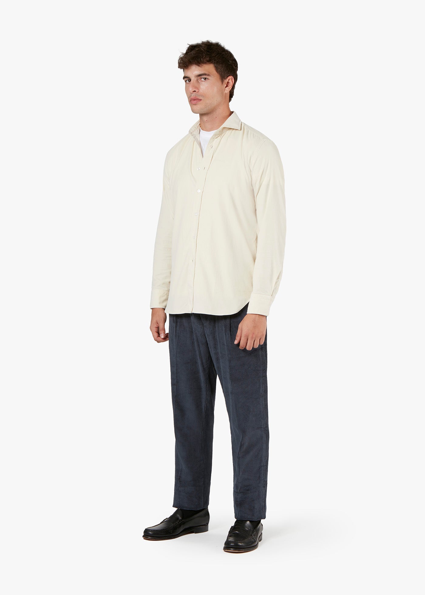 Aalassio French Collar Shirt Cream