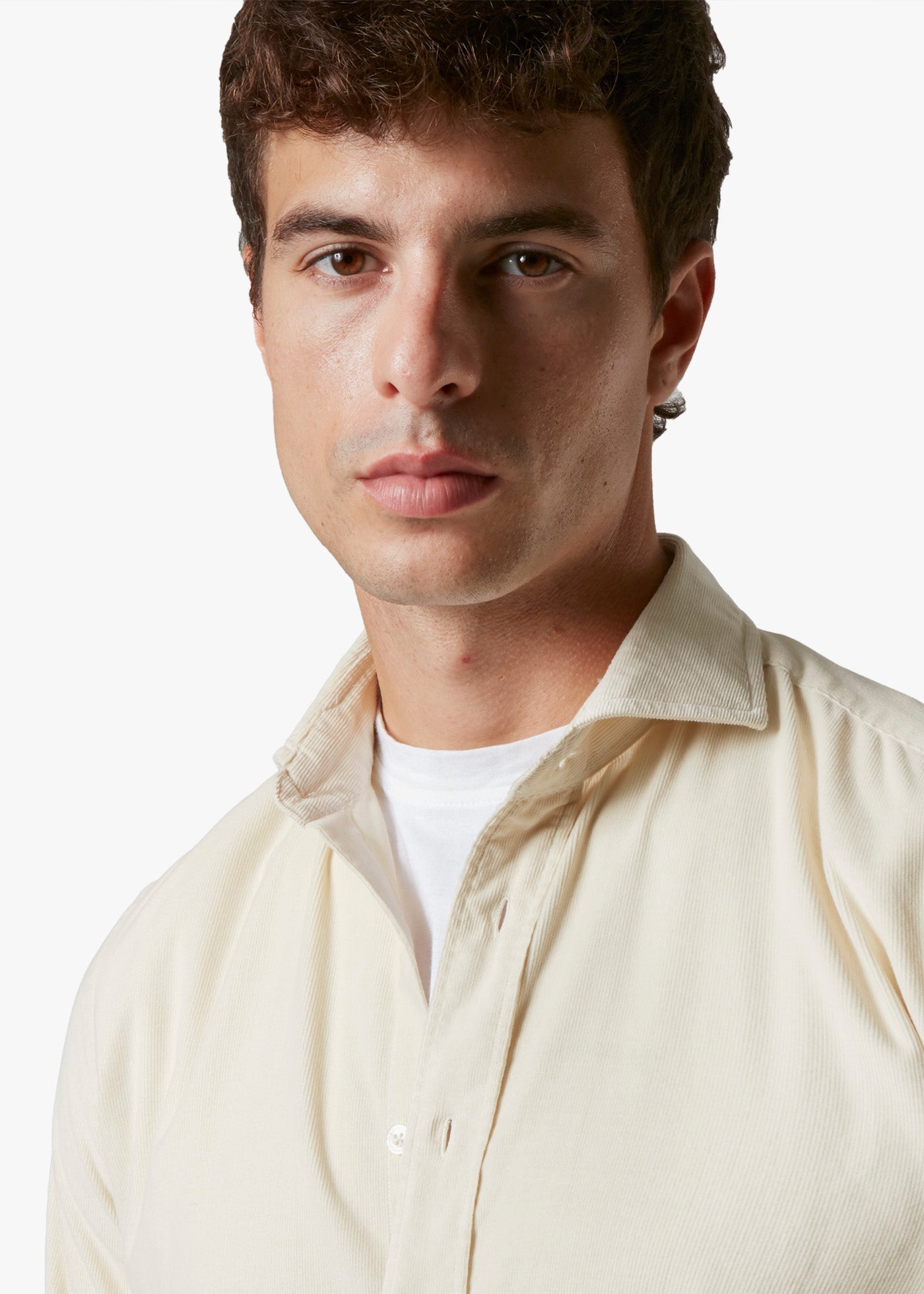 Aalassio French Collar Shirt Cream