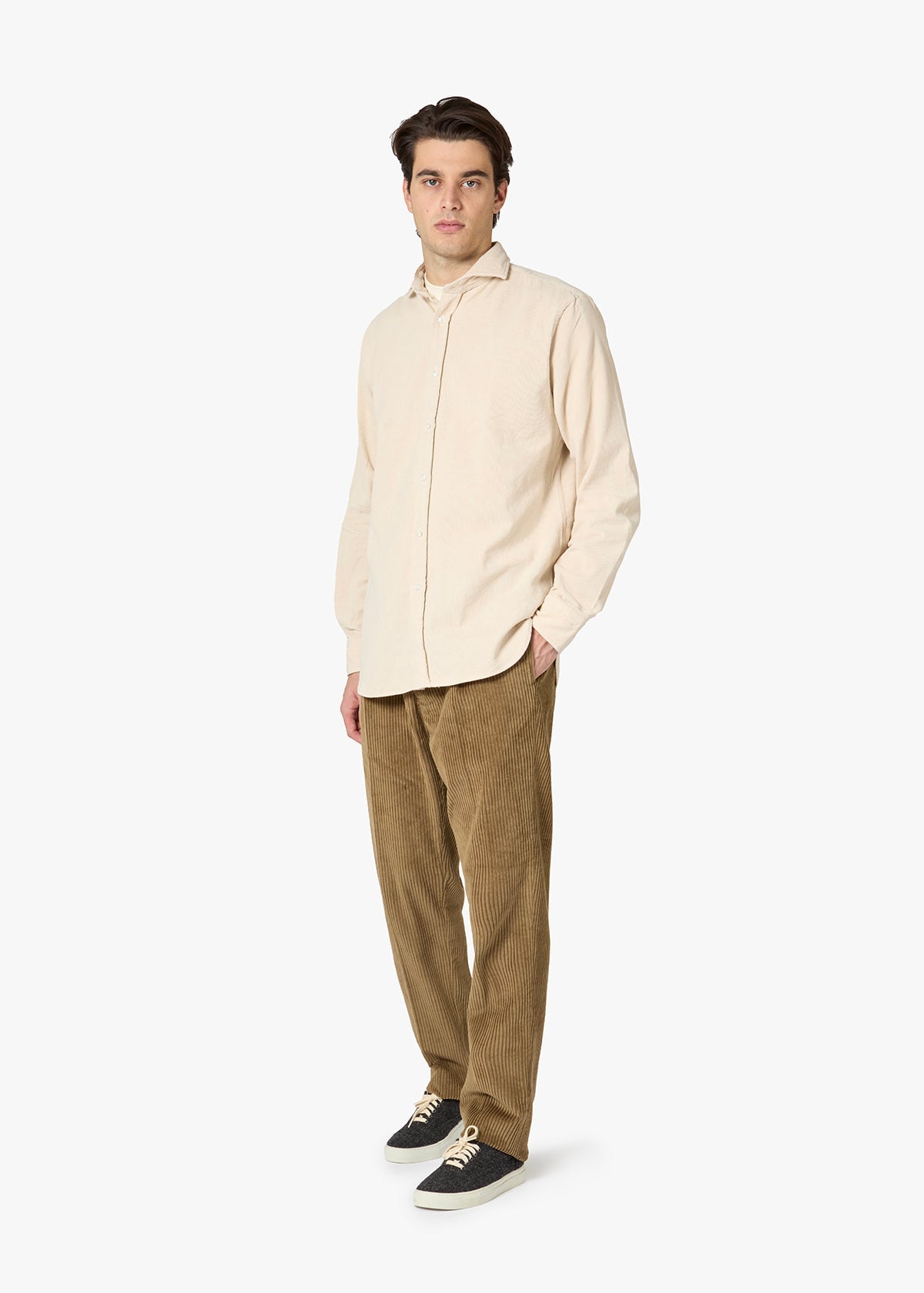 Aalassio French Collar Shirt Ivory