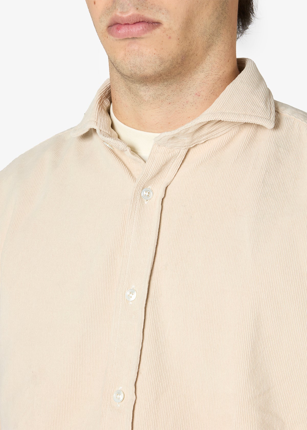 Aalassio French Collar Shirt Ivory