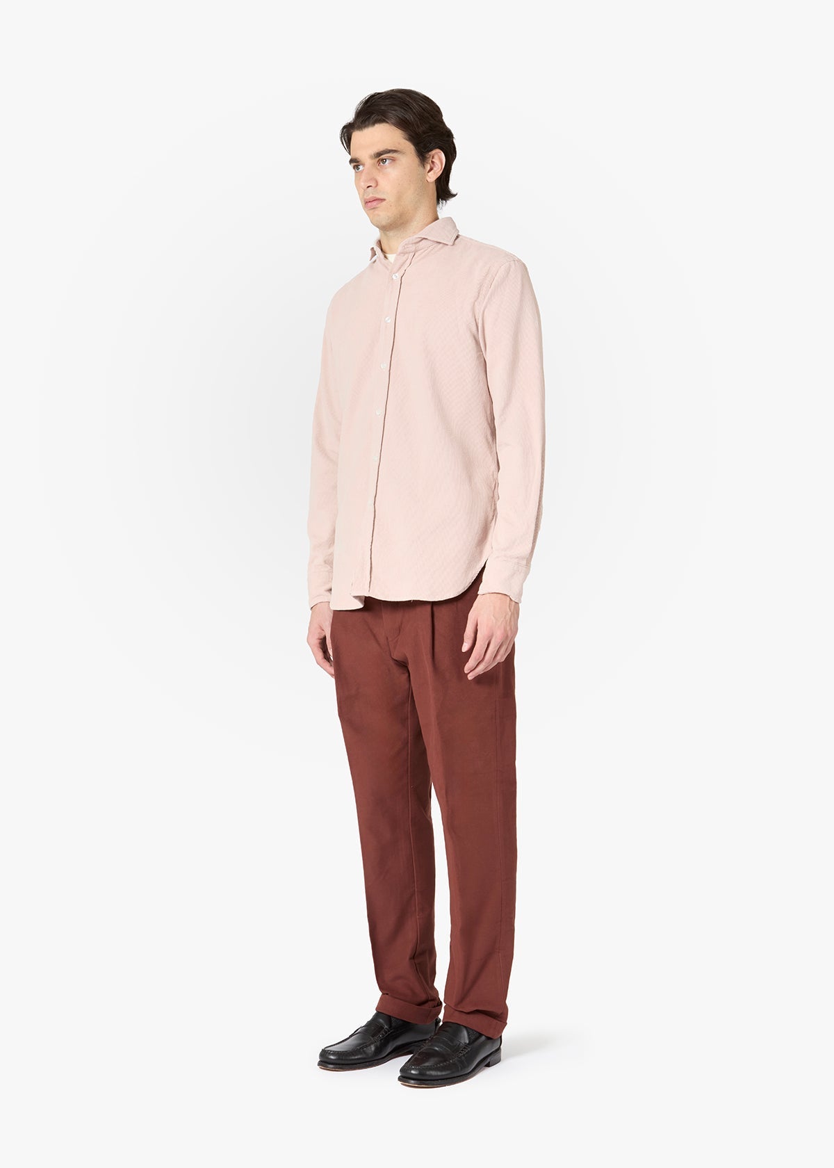Aalassio French Collar Shirt Pink
