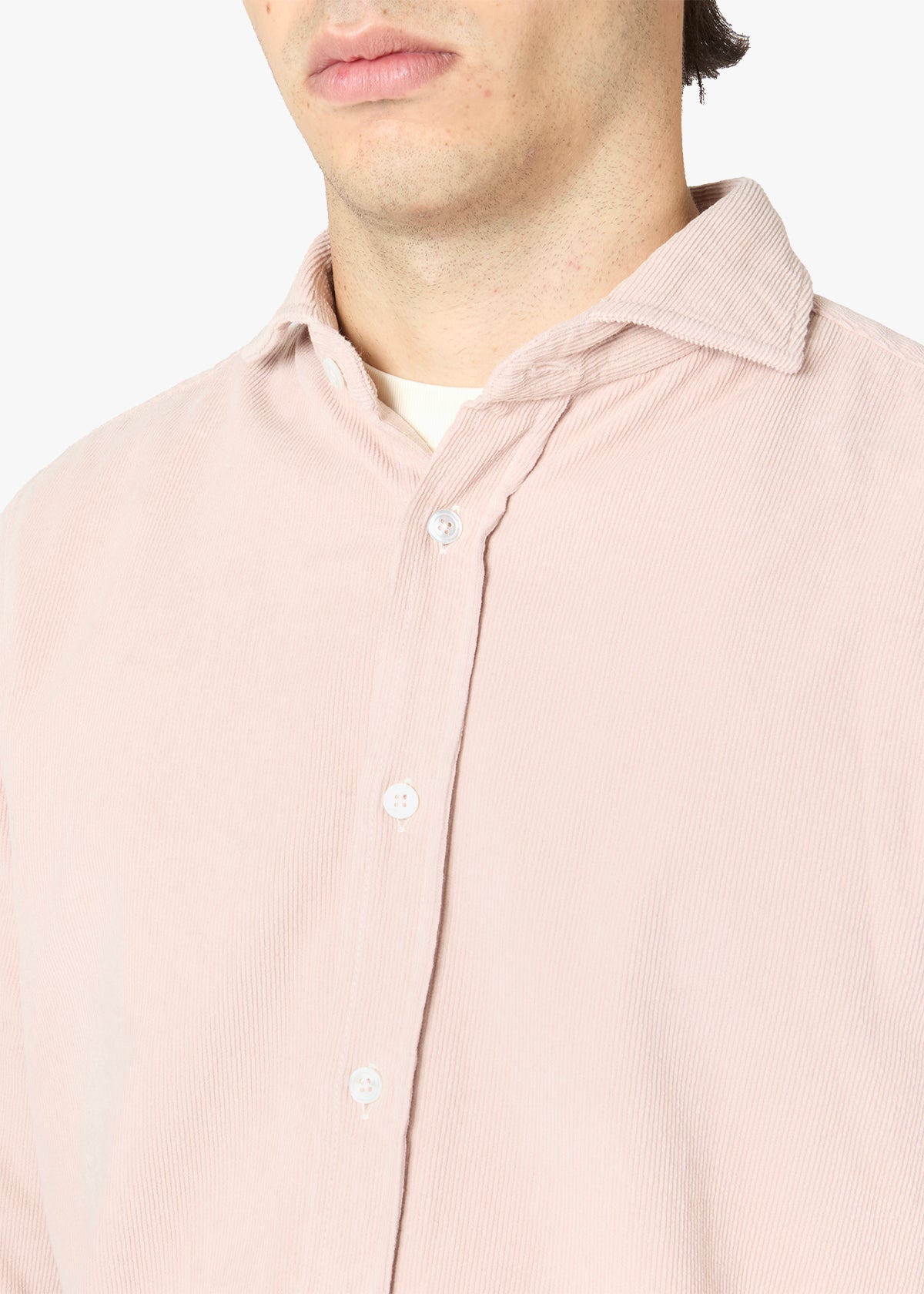 Aalassio French Collar Shirt Pink