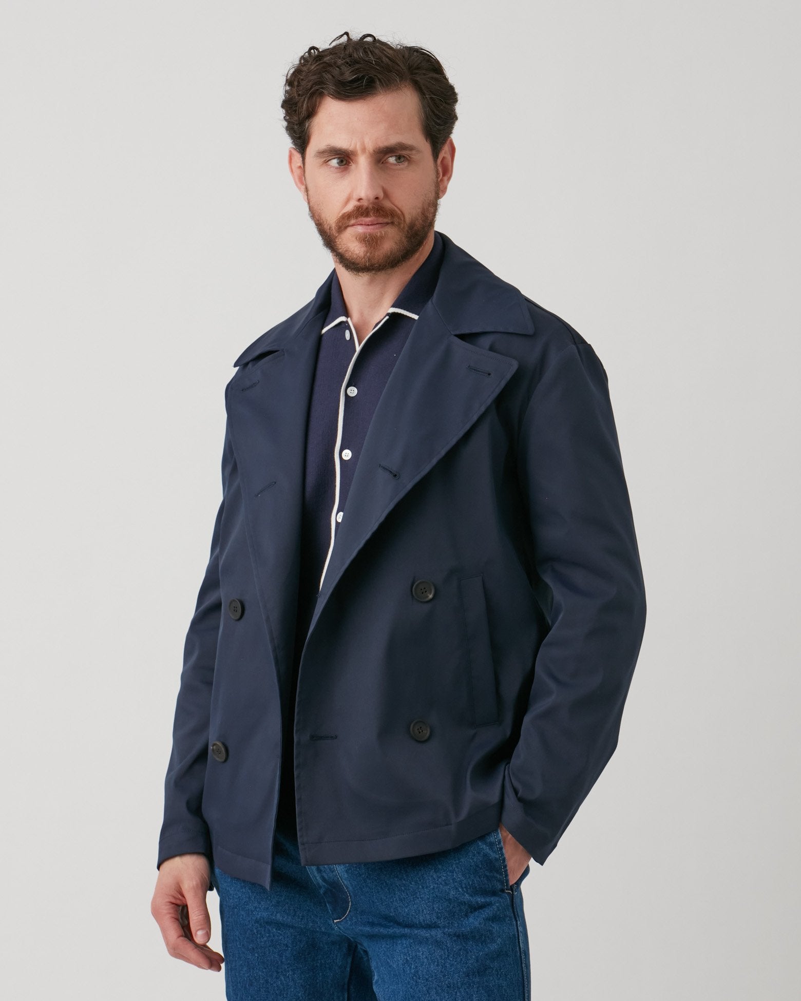 Aalbina Waterproof Peacoat Navy Coats & Jackets